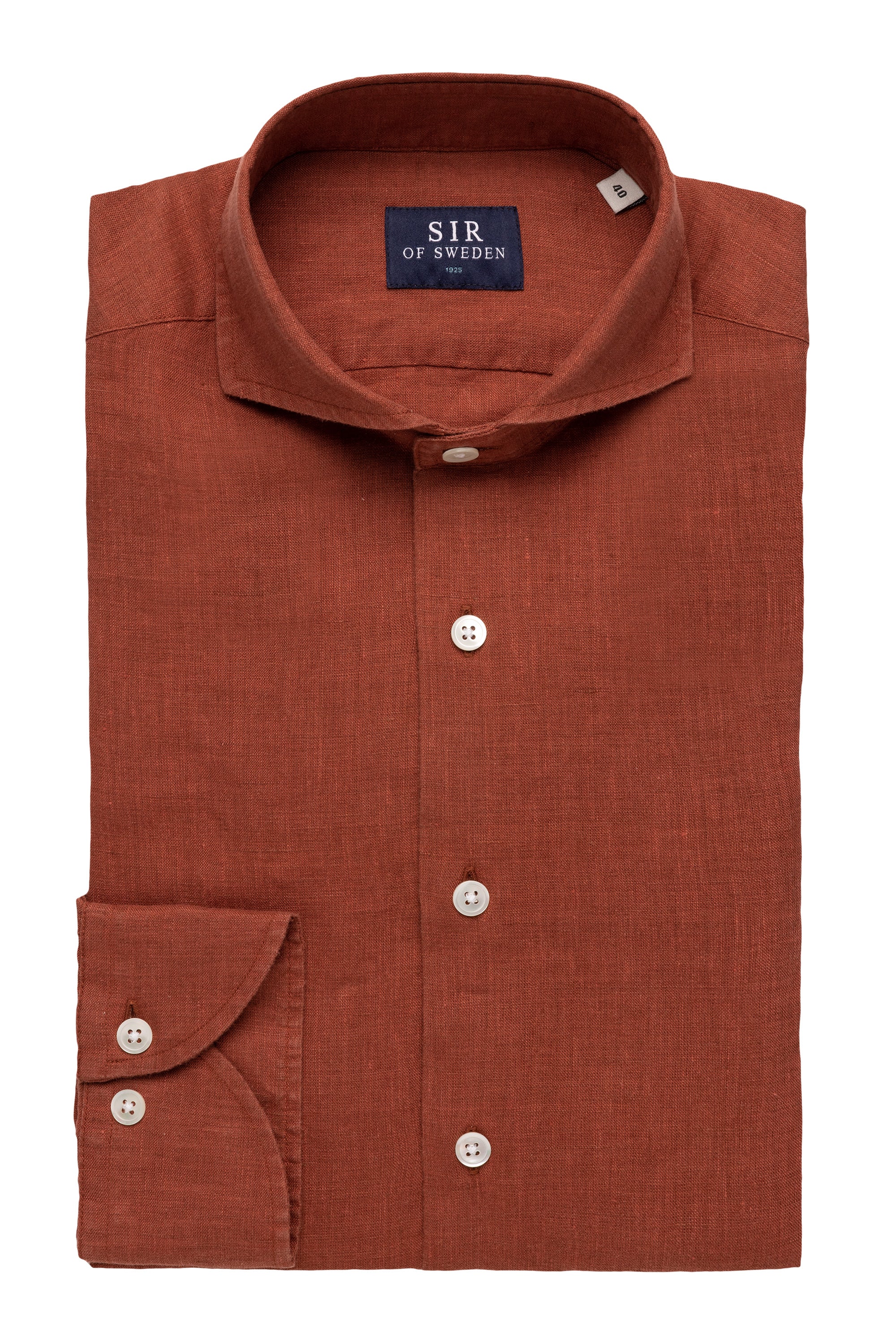 Agnelli Rust Linen Shirt