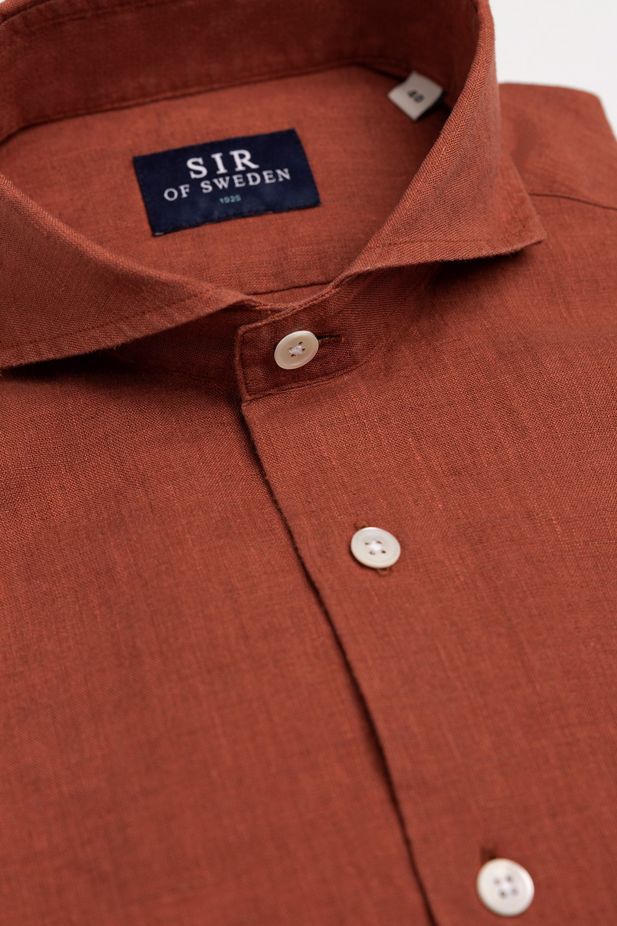 Agnelli Rust Linen Shirt