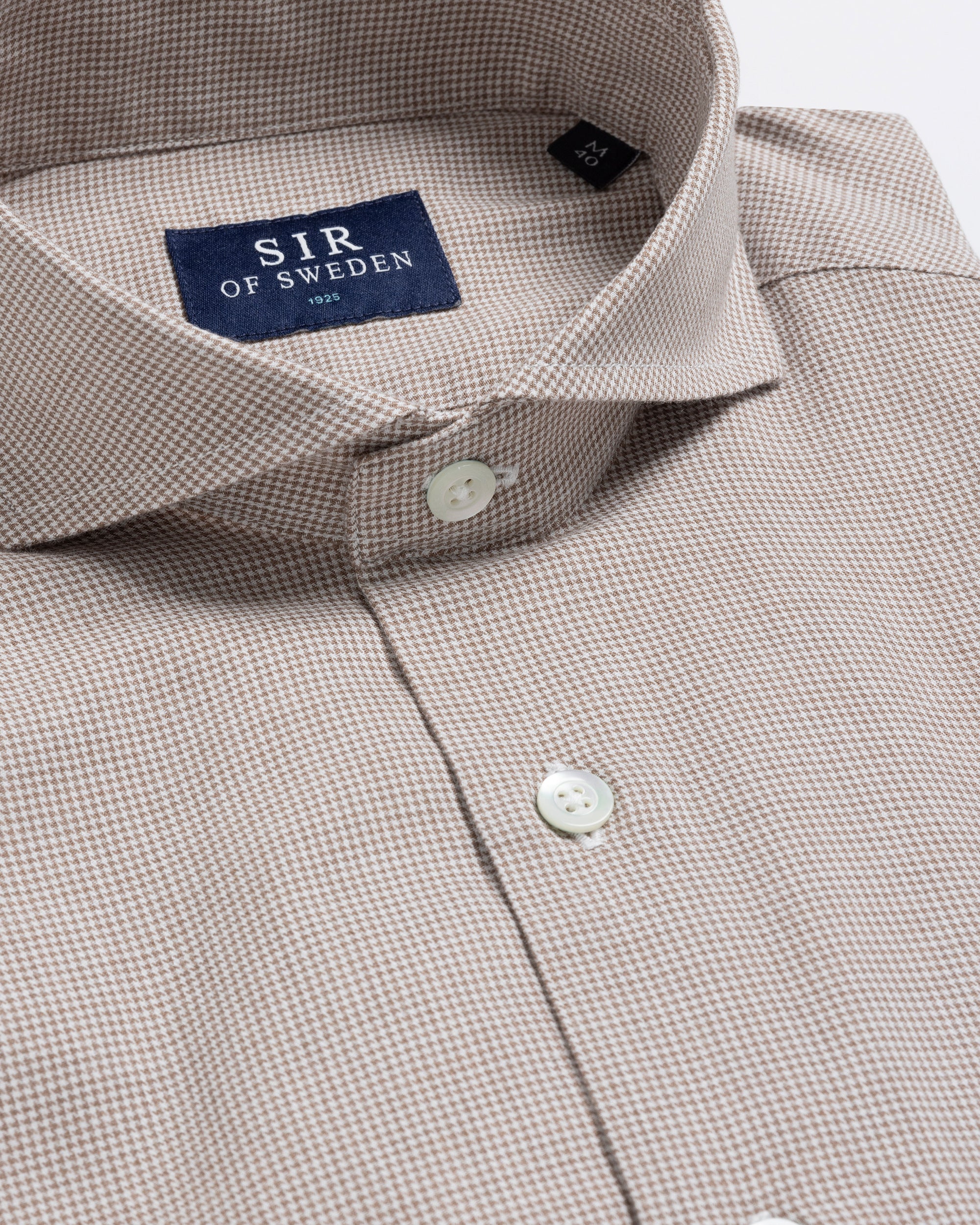 Agnelli Beige Houndstooth Shirt