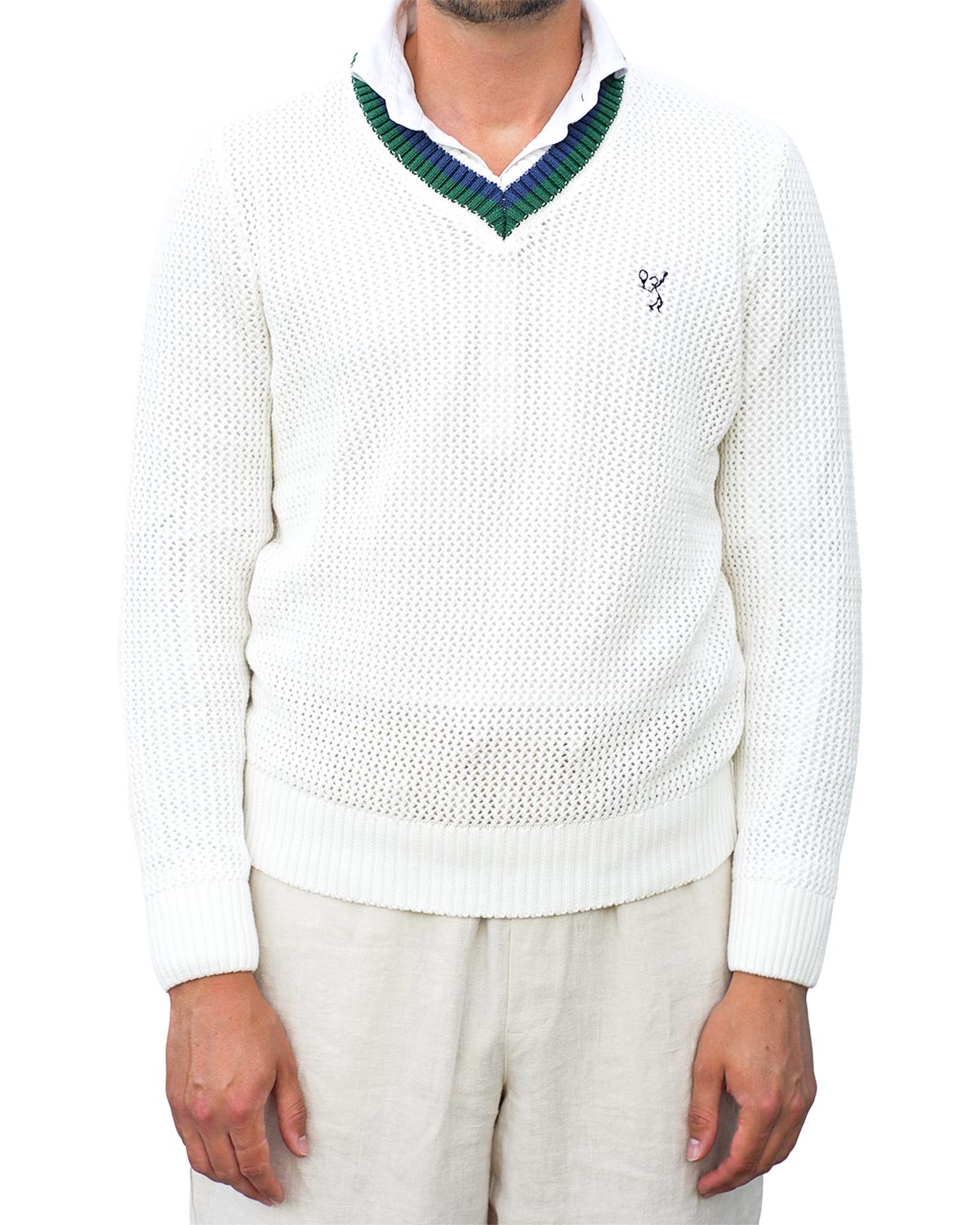 Cricky White Cricket Sweater