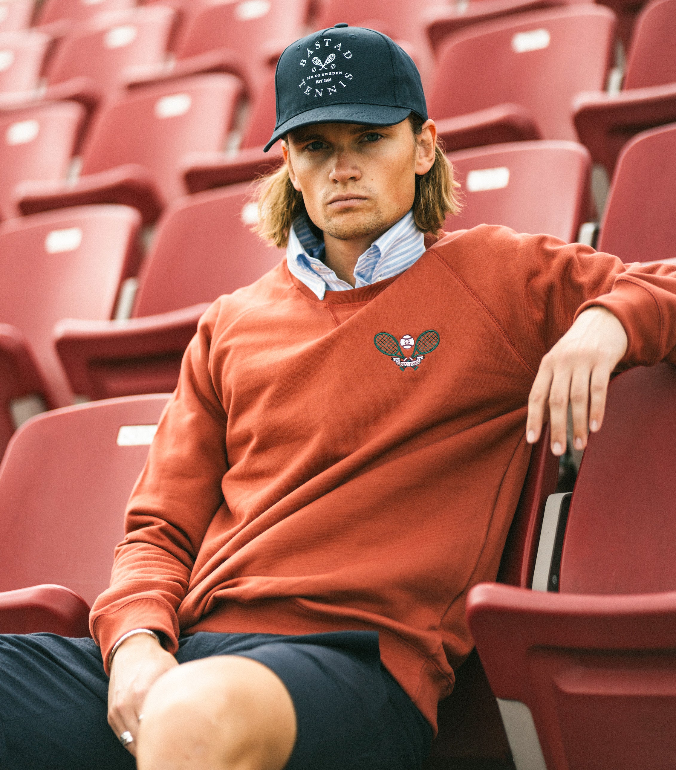 Ash Clay College Tennis Sweater