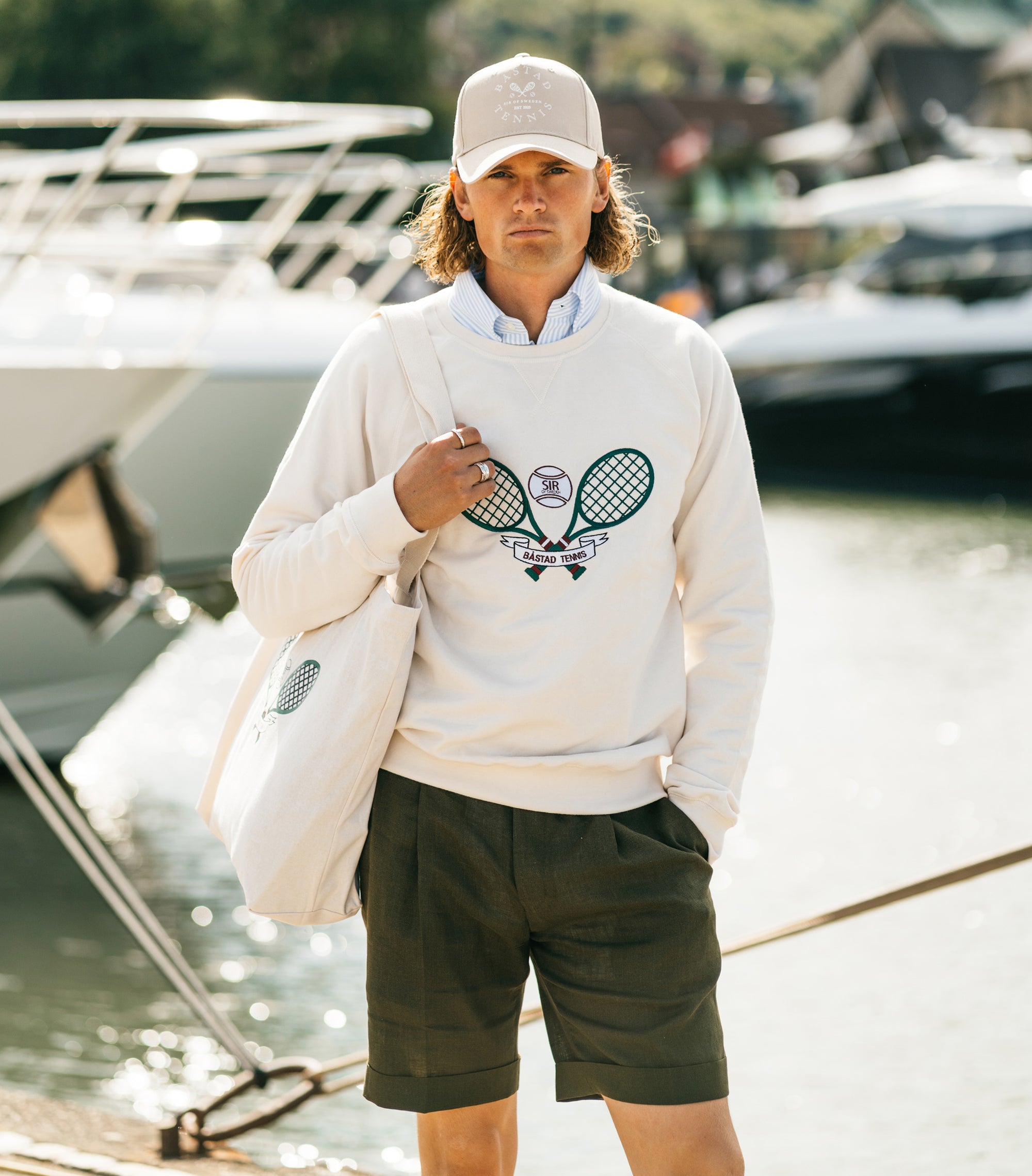 Ash Off White College Tennis Sweater