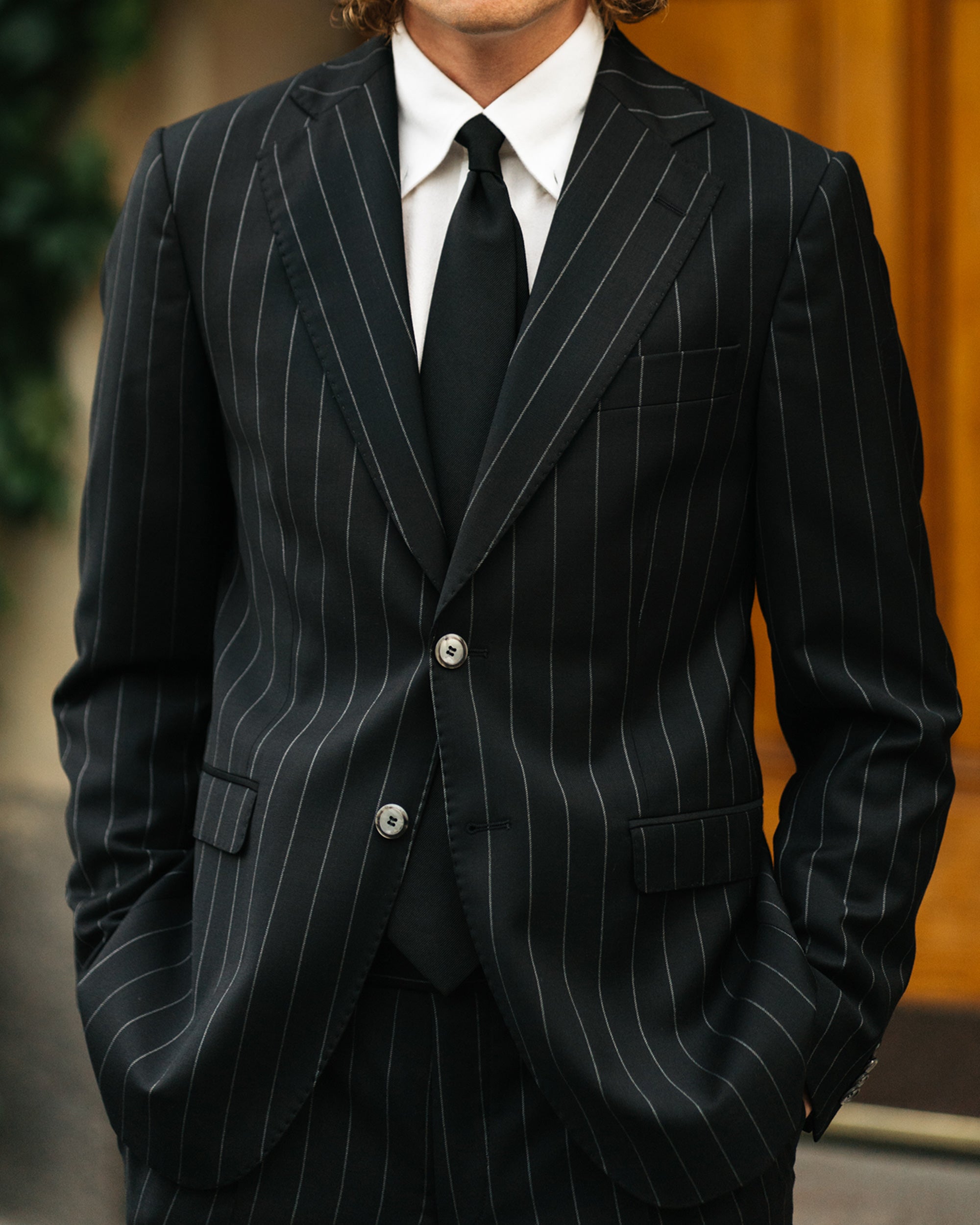 Eliot Black Pinstripe Suit