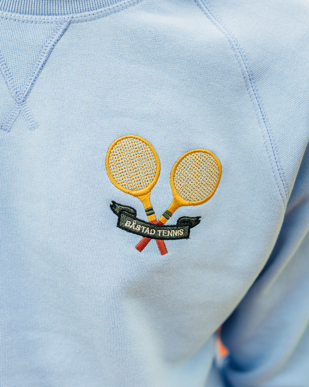 Ash Light Blue College Tennis Sweater