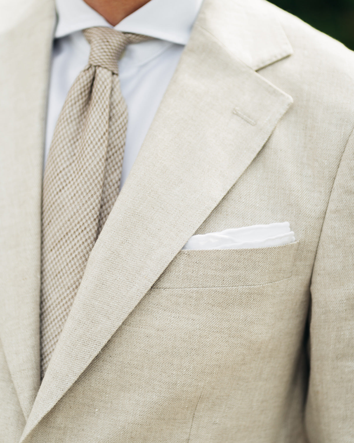 Ness Beige Linen Jacket