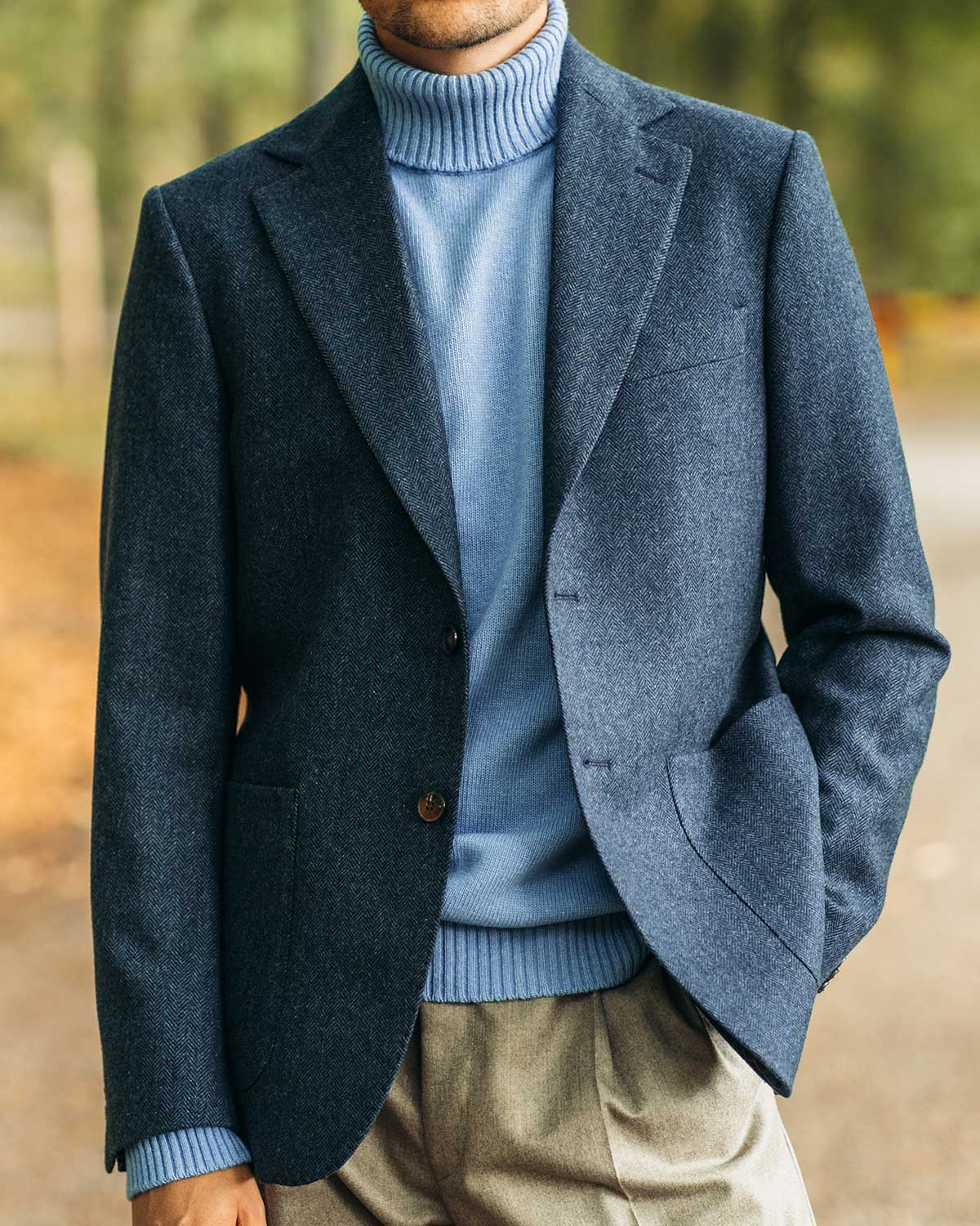 Ragnar Light Blue Rollneck