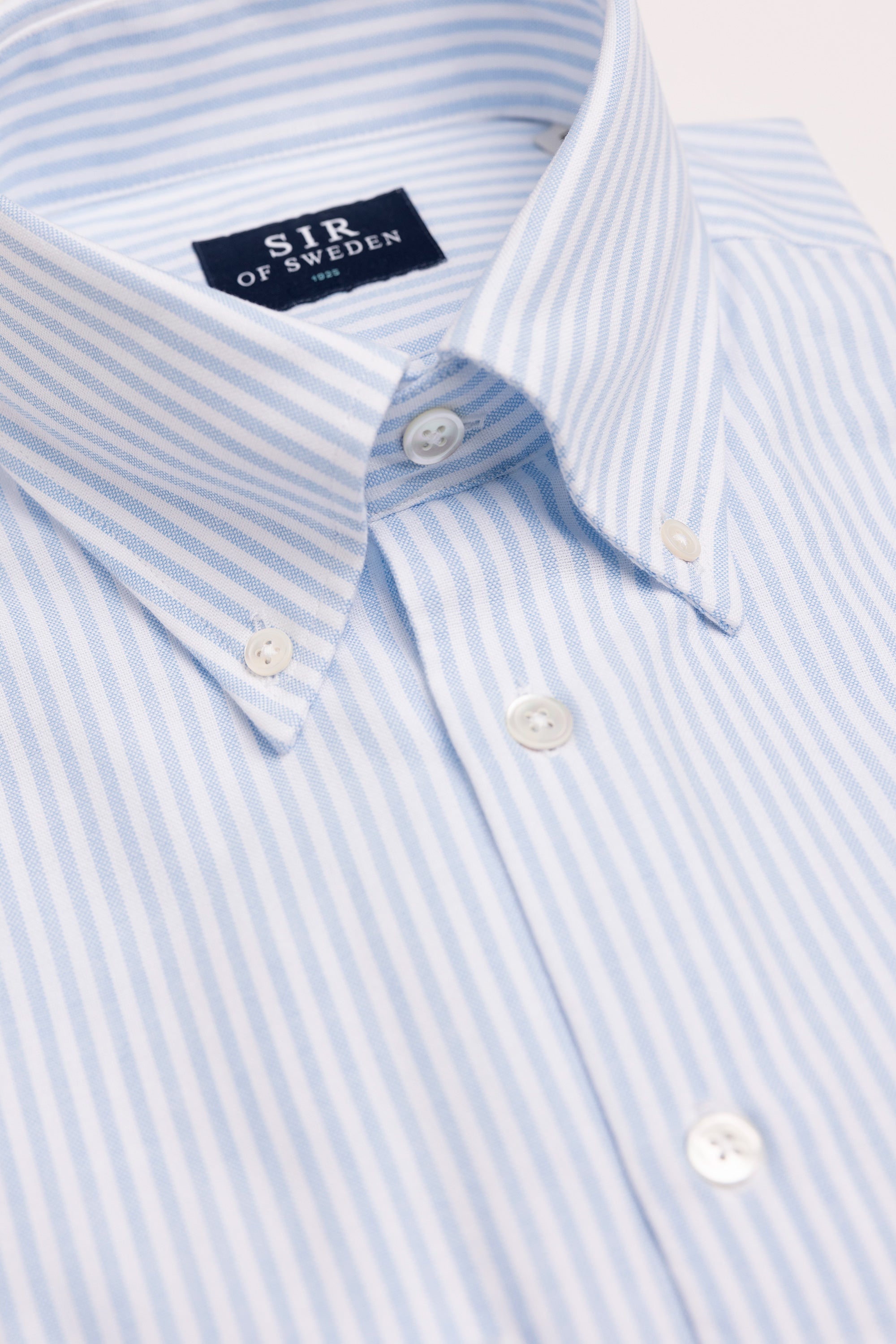 Jerry Light Blue Striped Oxford Shirt