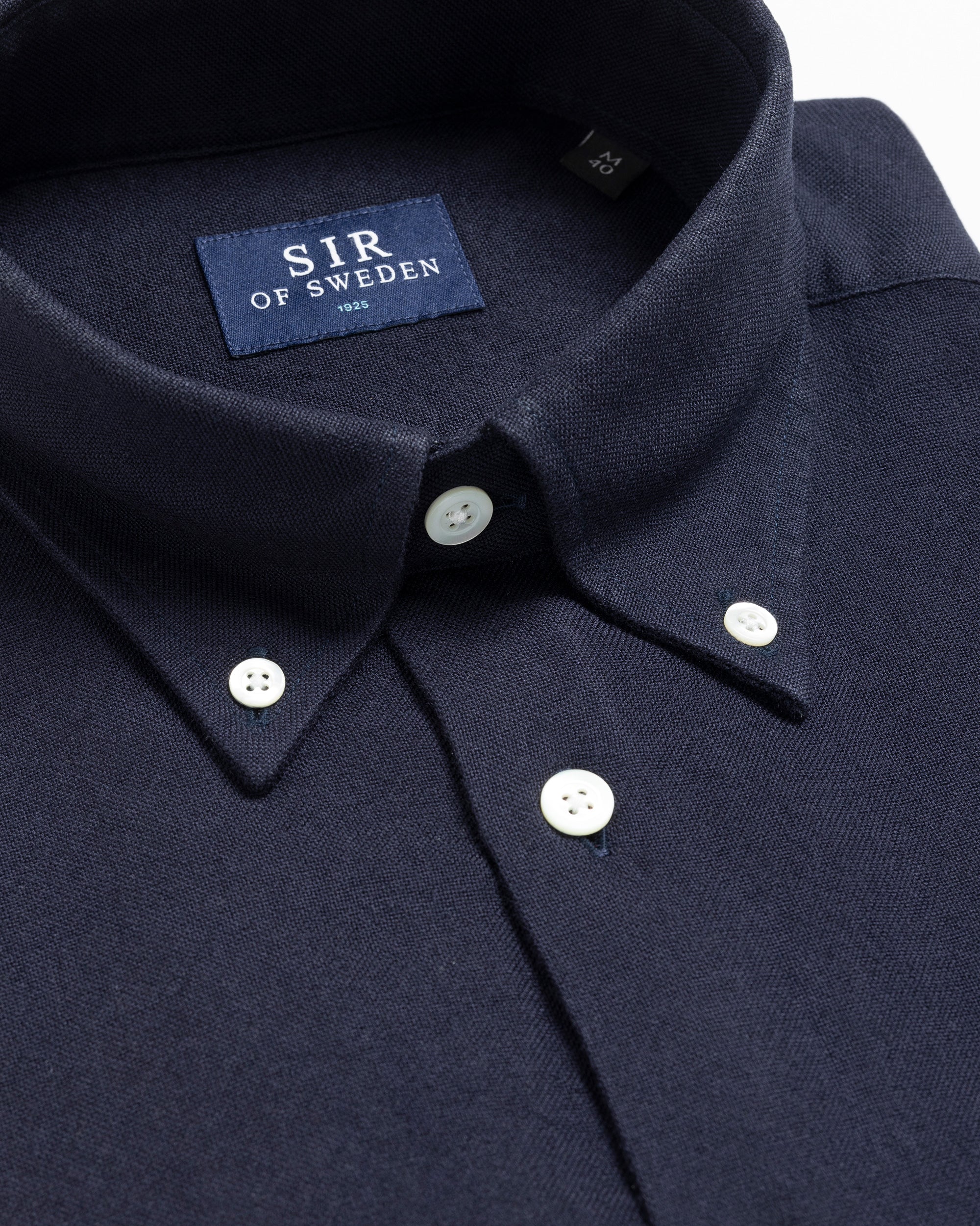 Jerry Navy Blue Wool Modal Shirt