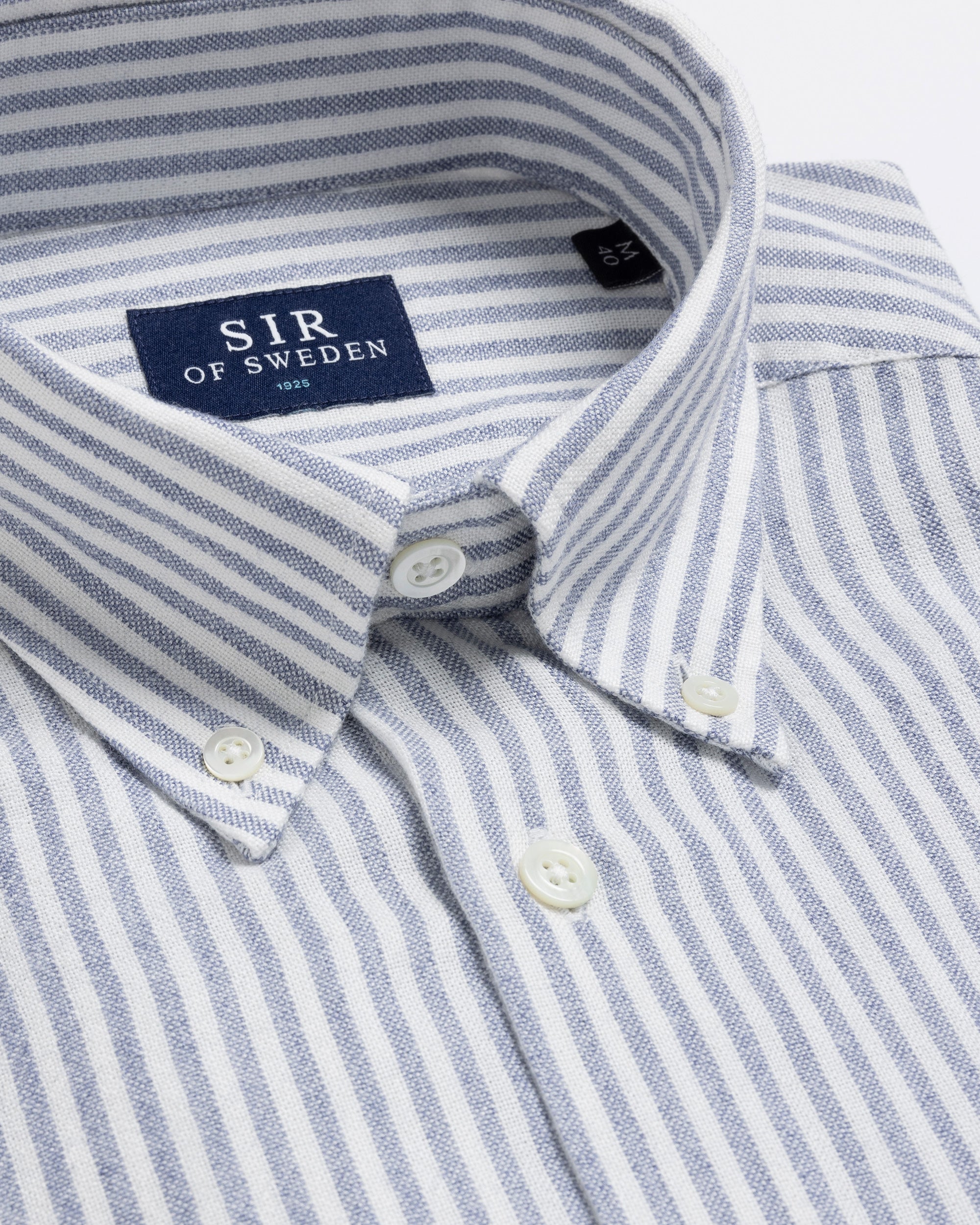 Jerry Blue Striped Wool Modal Shirt