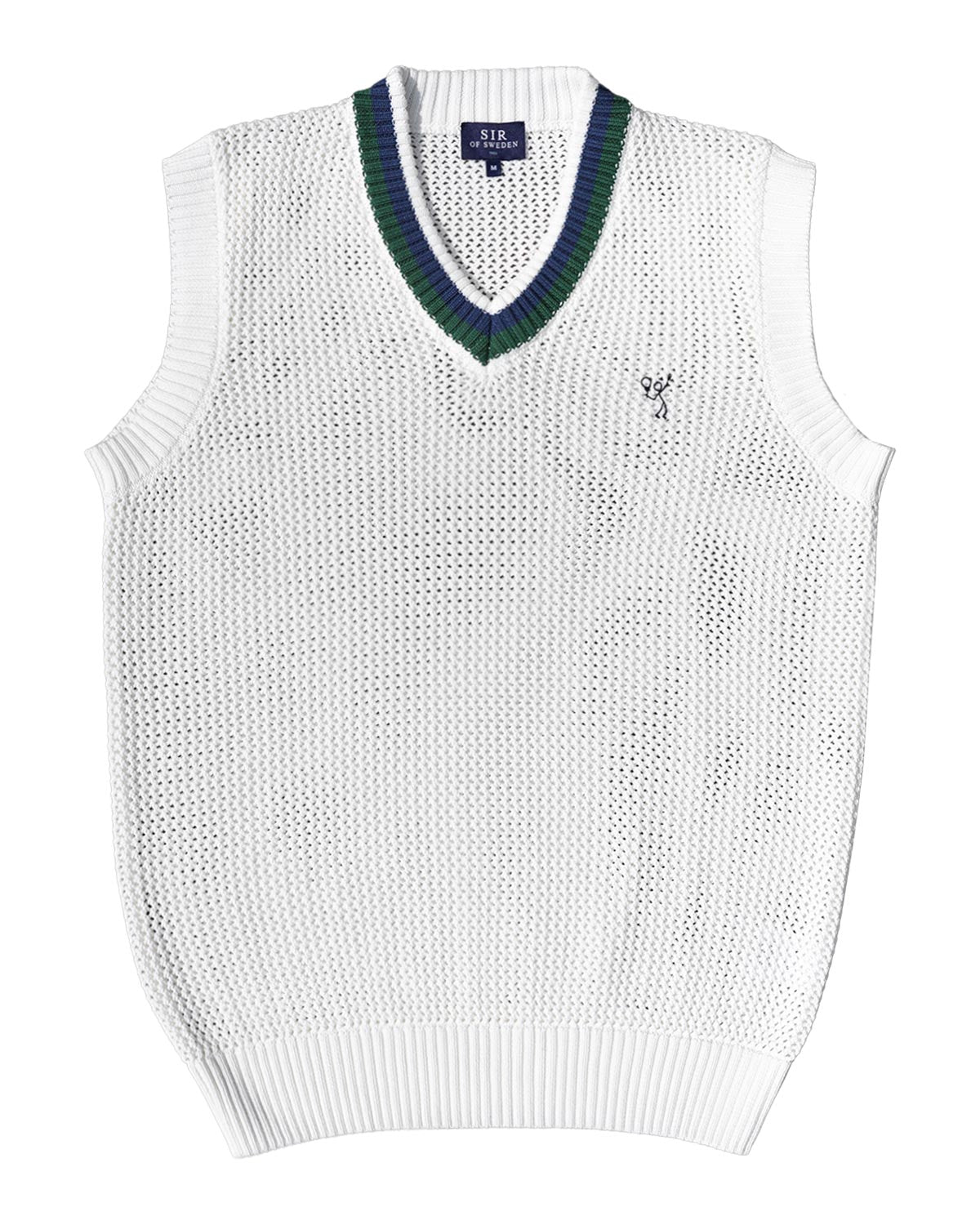 Slippy White Cricket Sleeveless Sweater