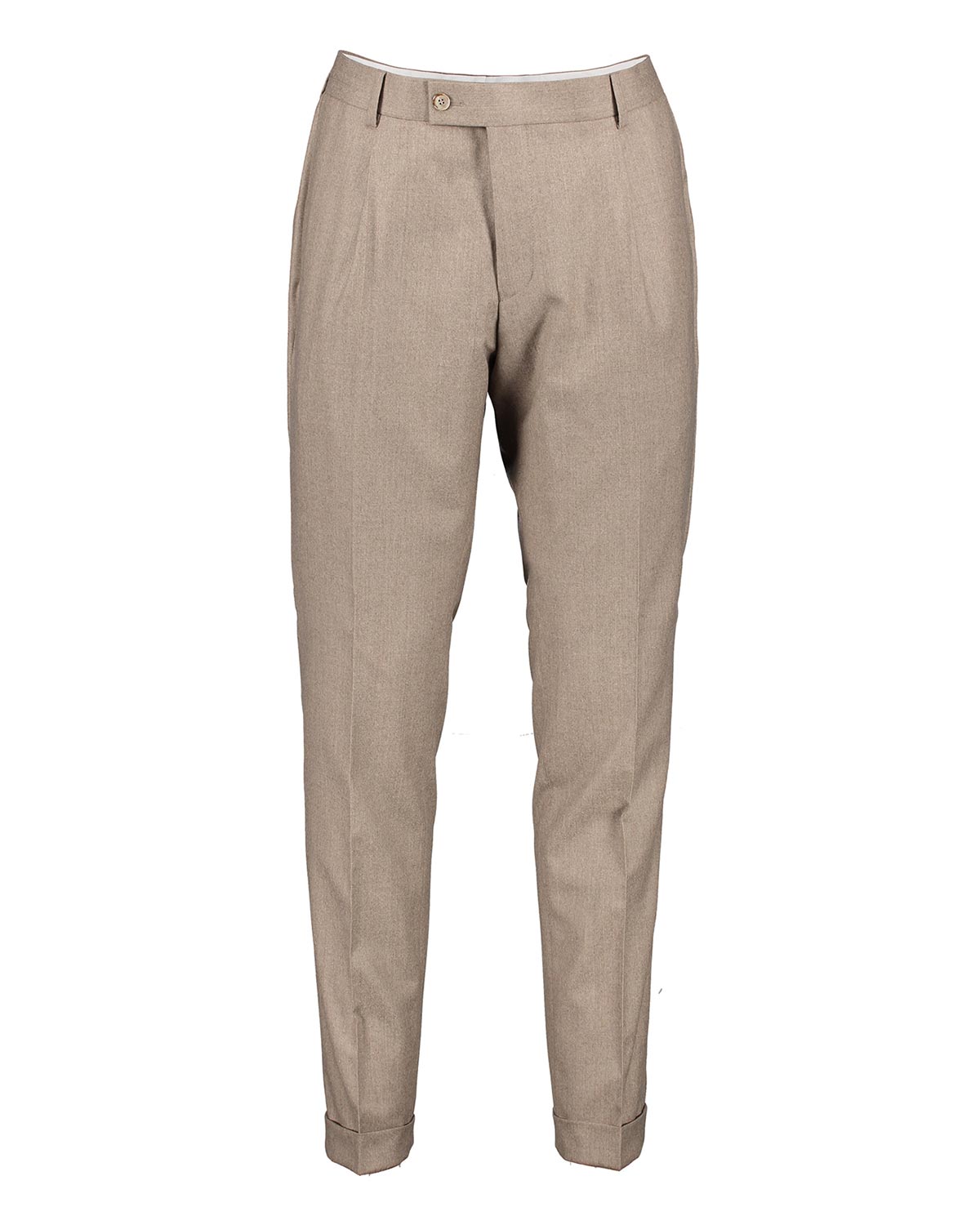 Alex Beige Flannel Trousers