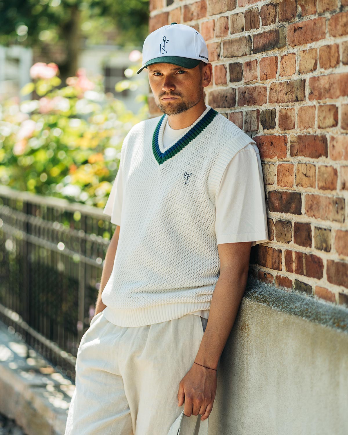 Slippy White Cricket Sleeveless Sweater