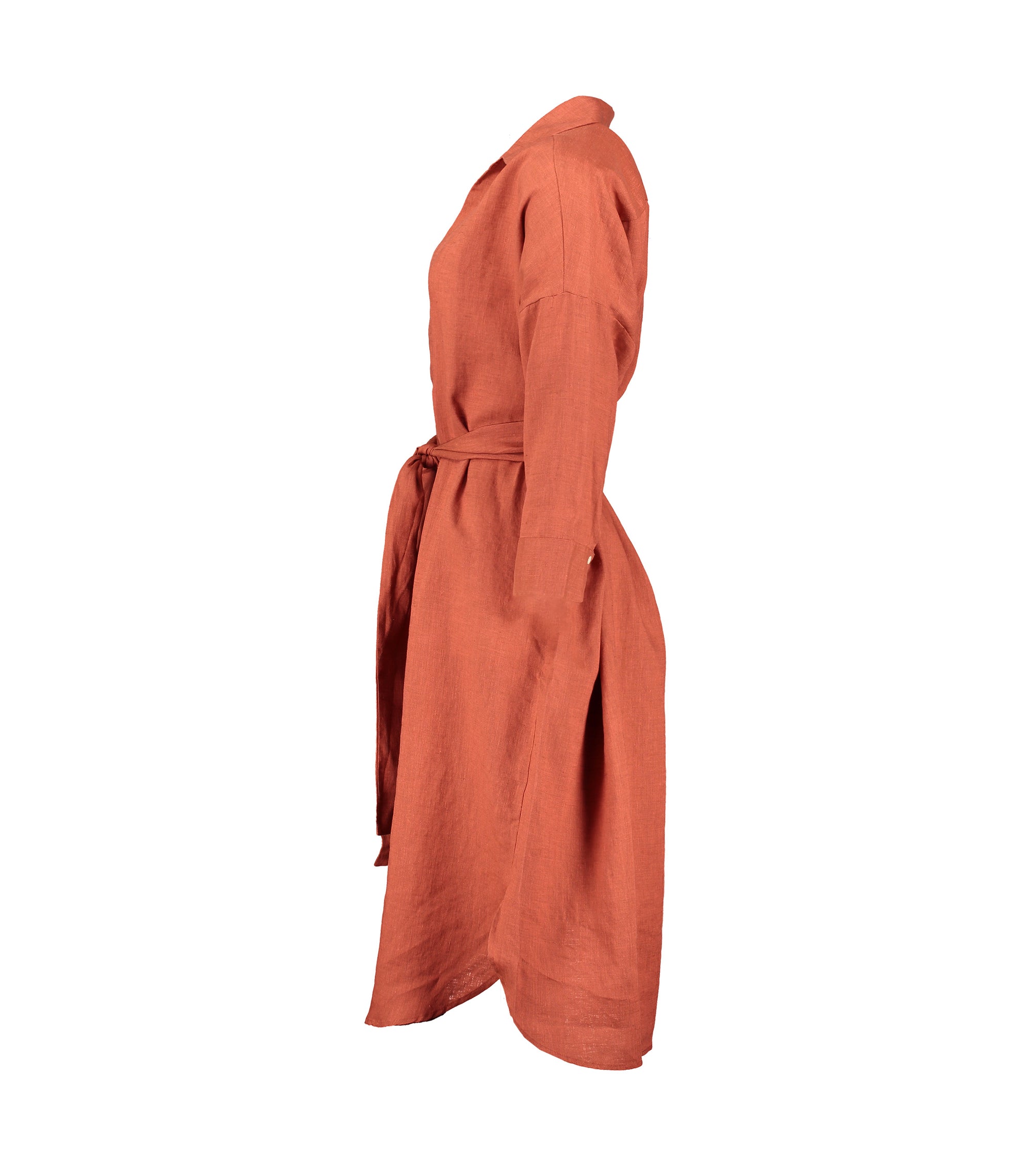 Serena Clay Linen Dress