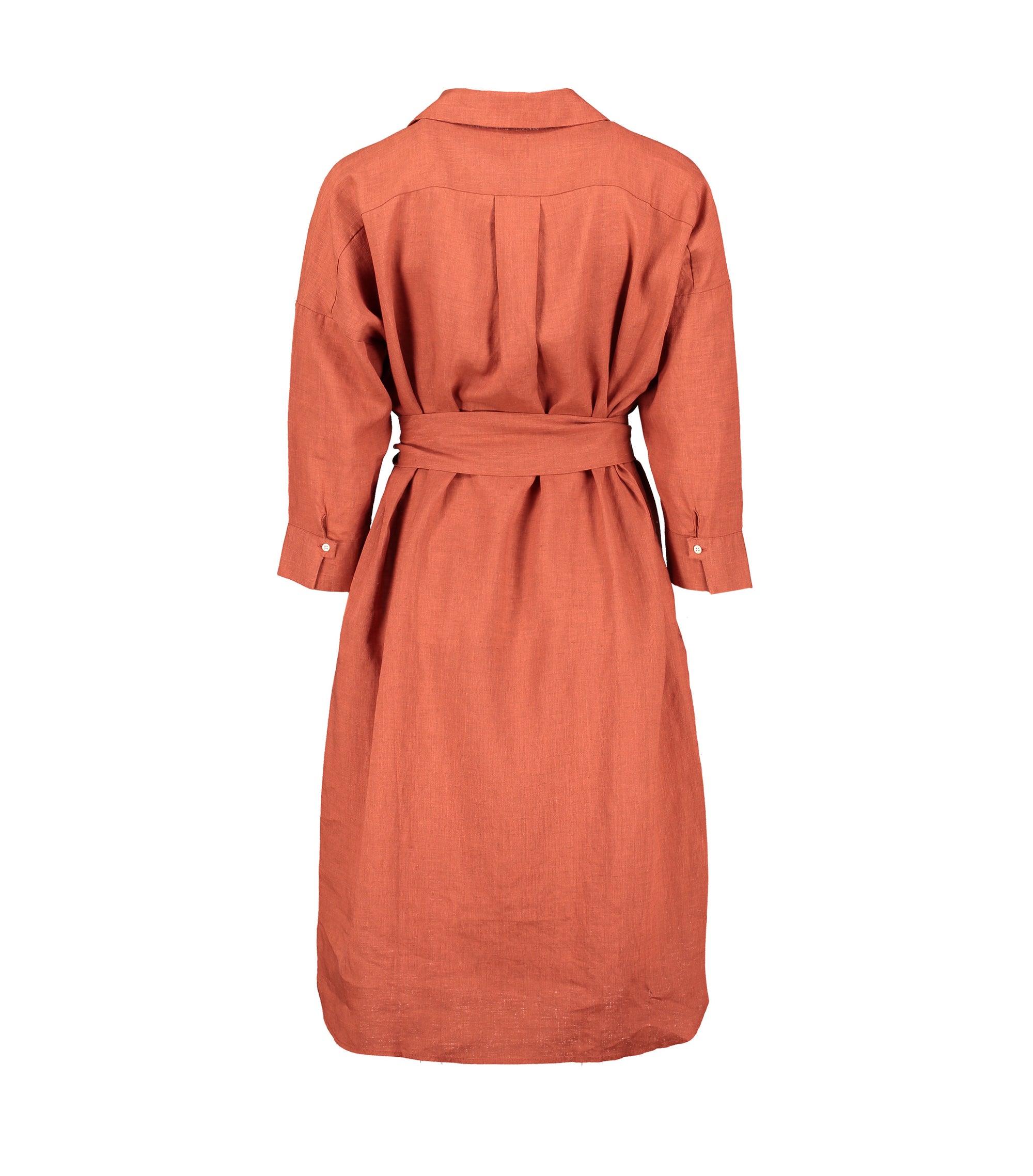 Serena Clay Linen Dress