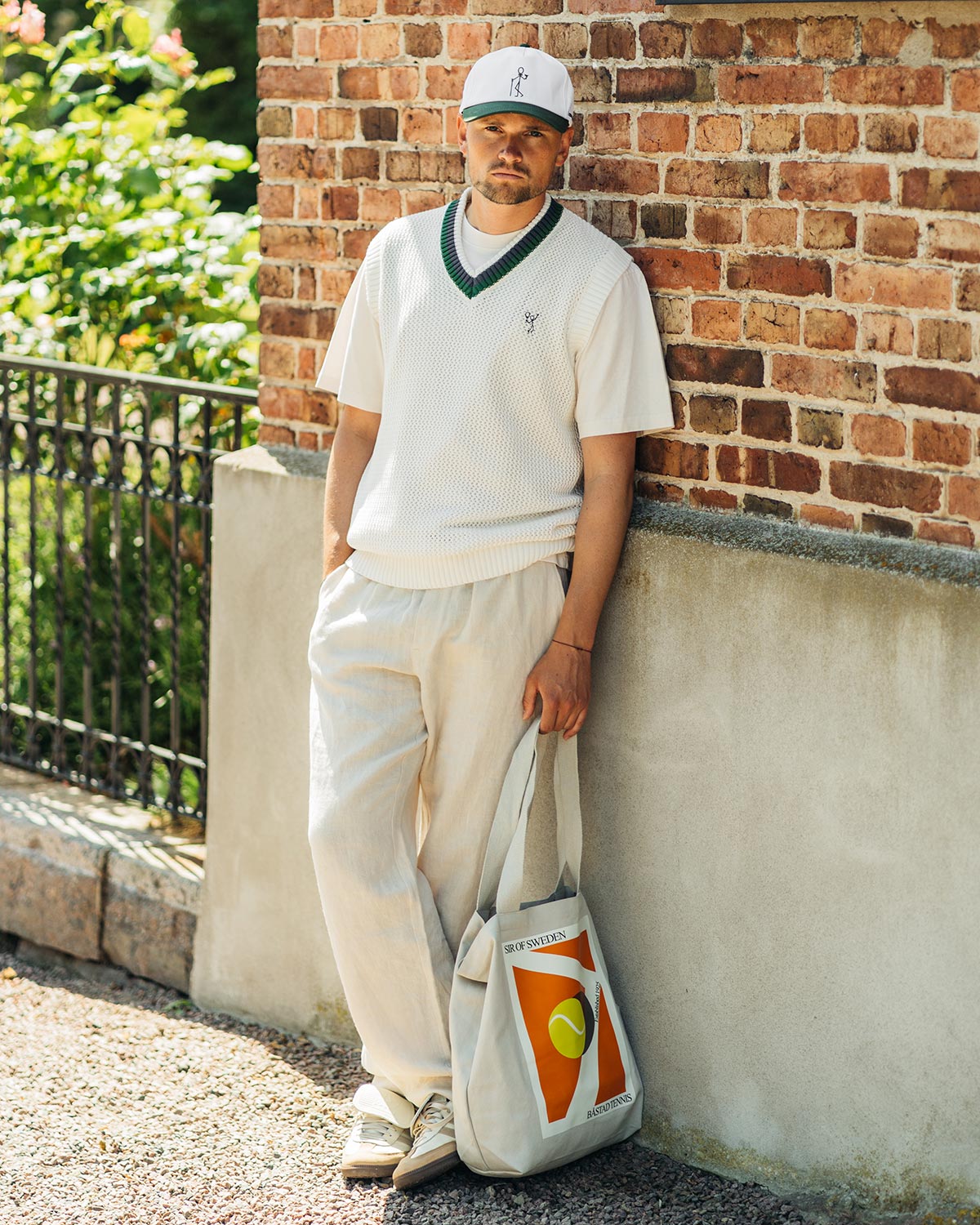 Slippy White Cricket Sleeveless Sweater