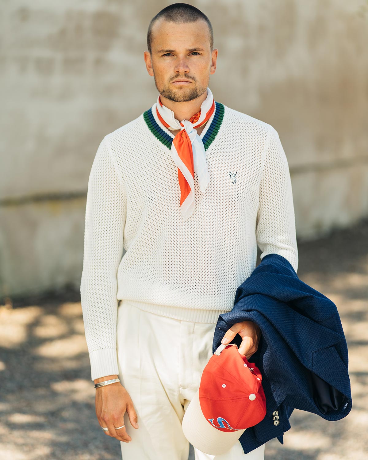 Cricky White Cricket Sweater