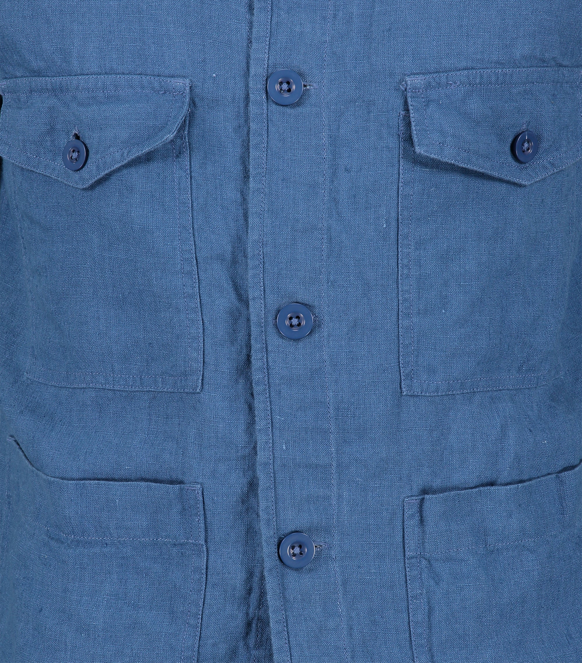 Jake Blue Linen Overshirt