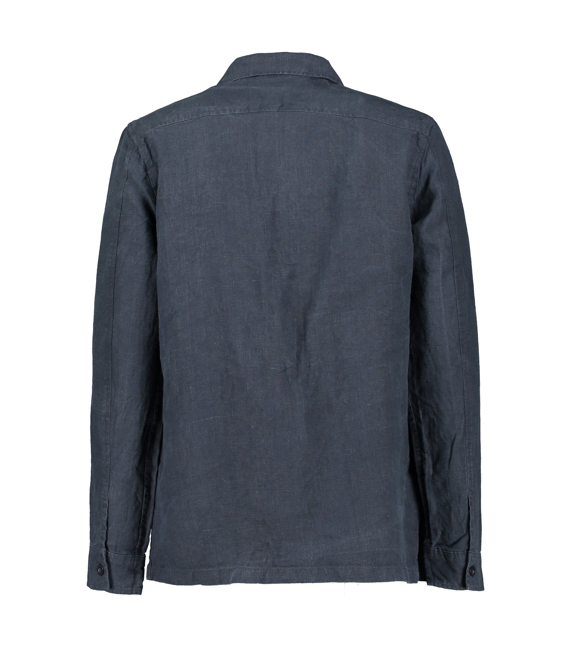 Jake Navy Linen Overshirt