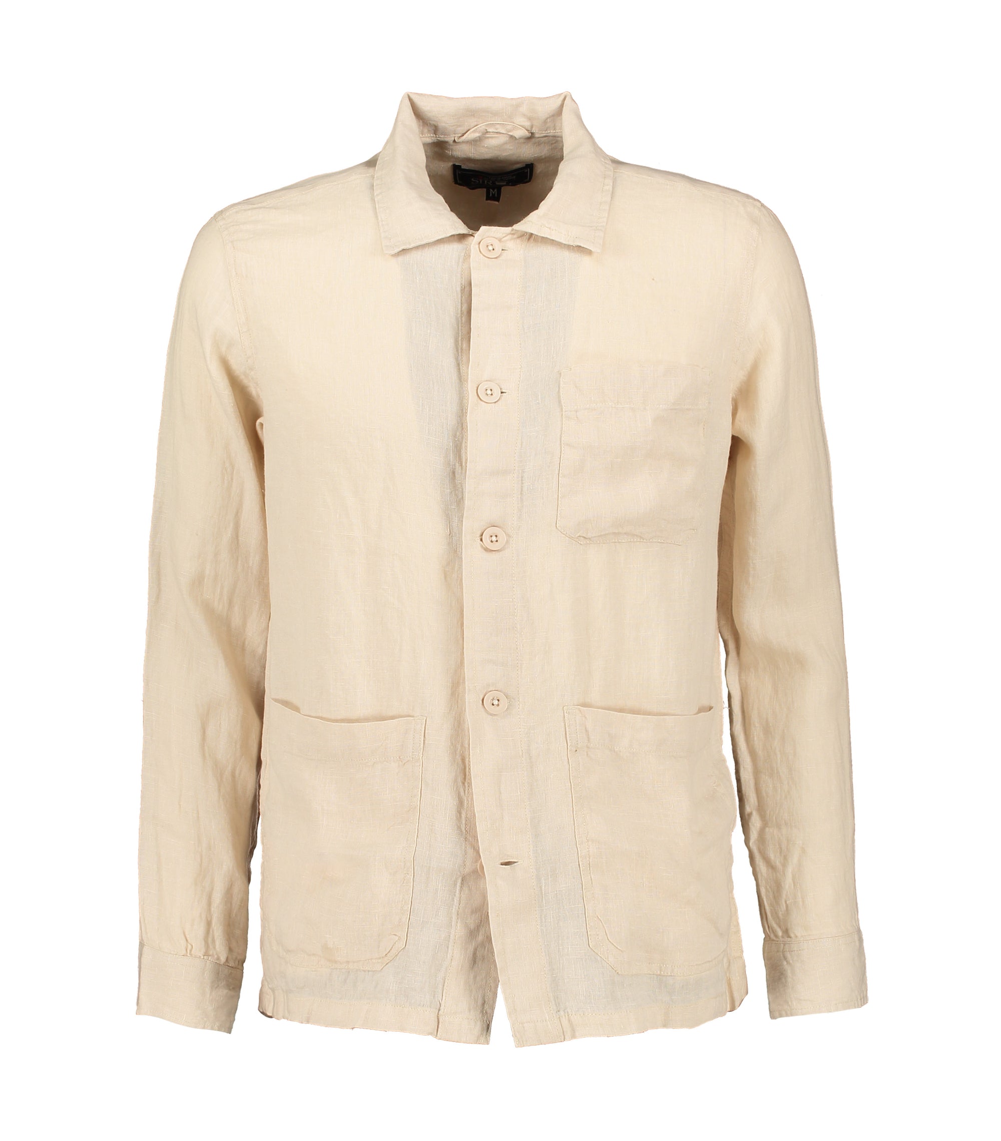 Solace Beige Linen Overshirt