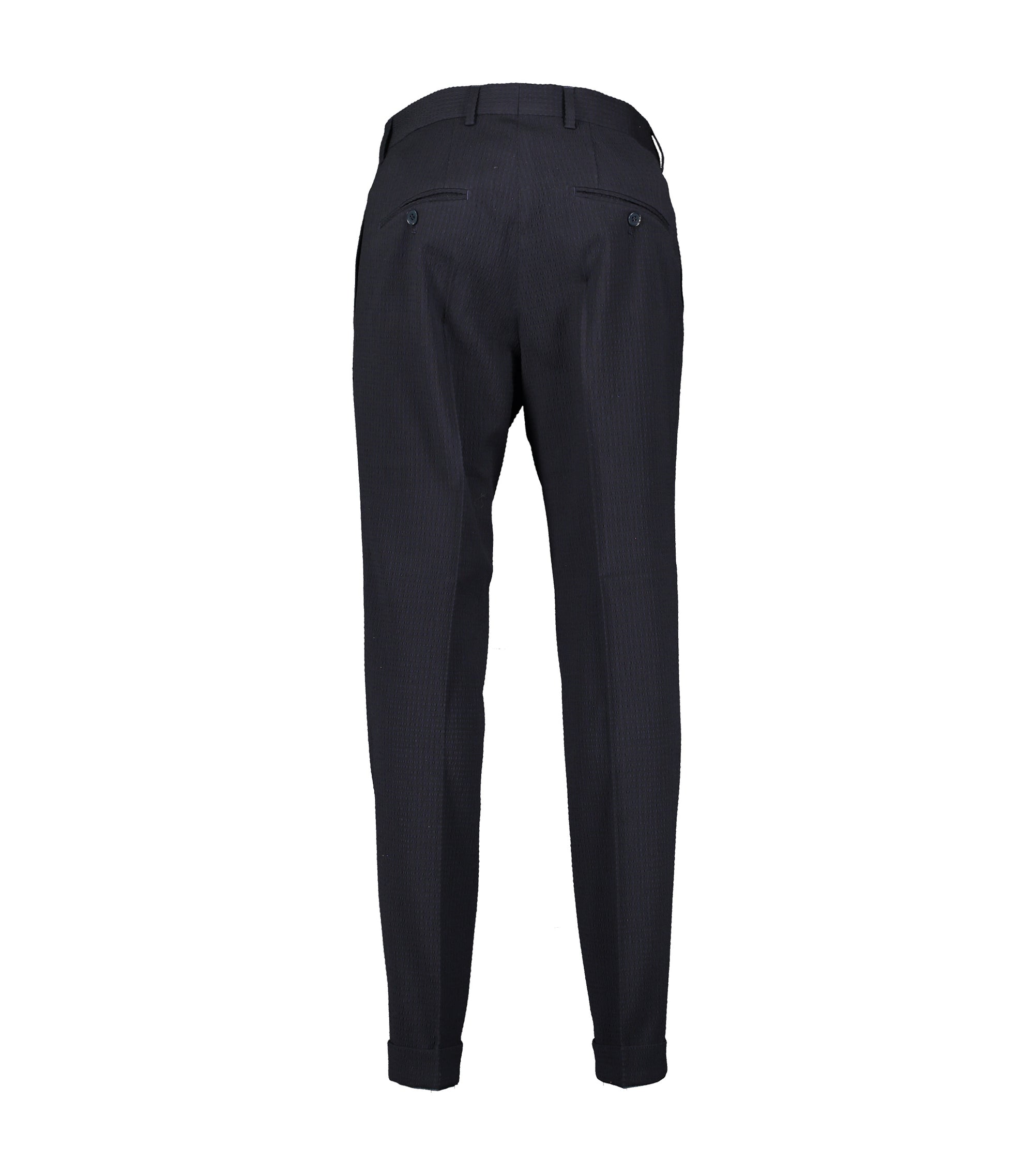Alex Navy Seersucker Trousers