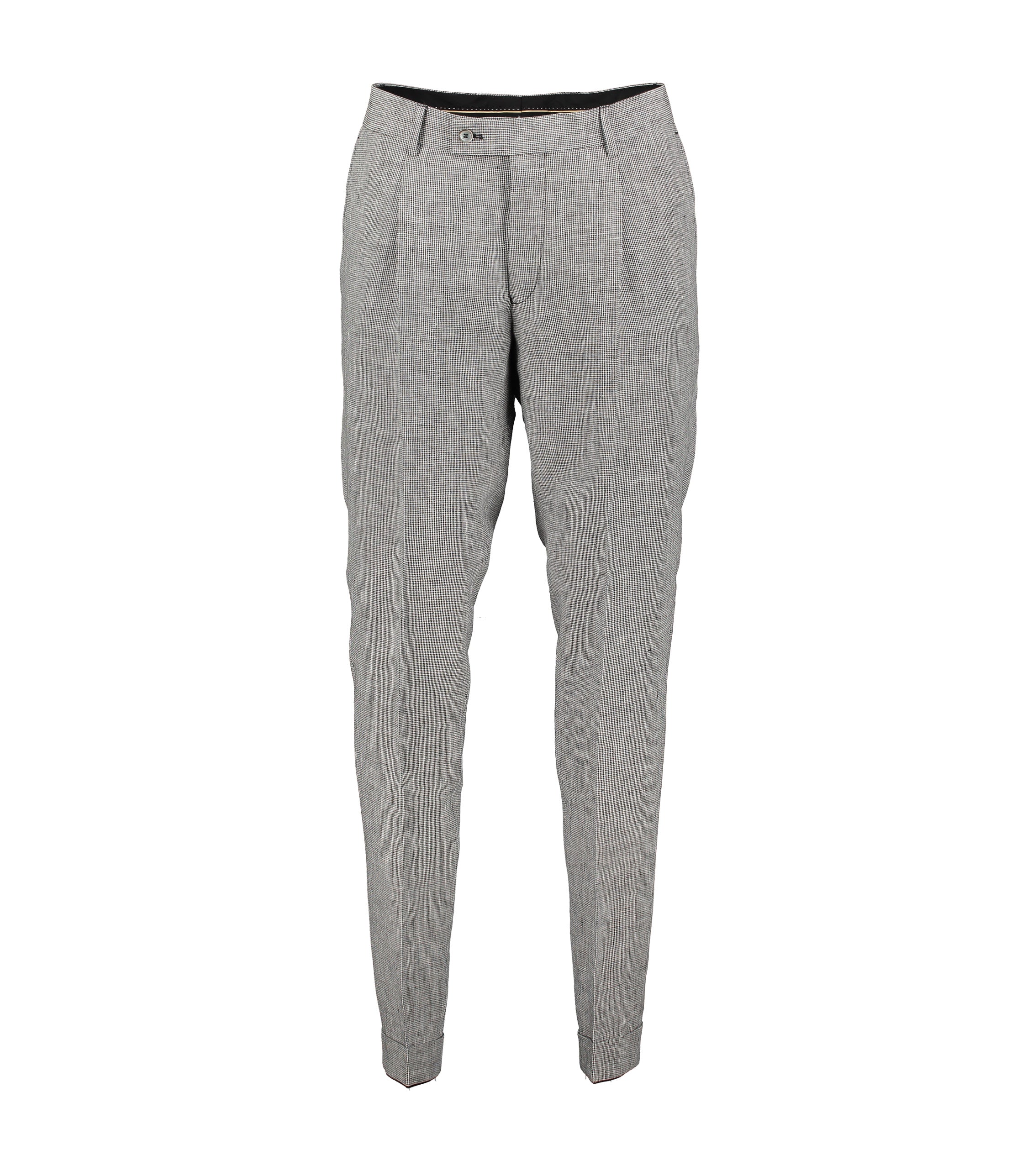 Alex Houndstooth Linen Trousers