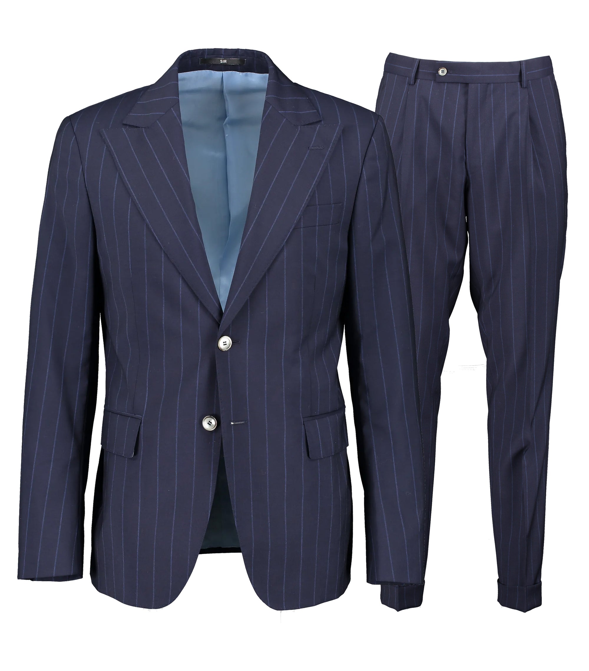 Harvey Blue Pinstripe Suit