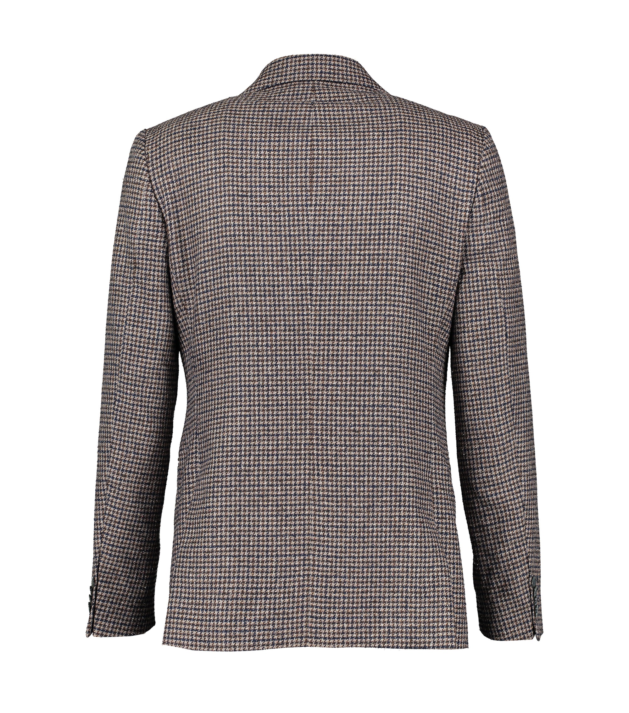 Eliot Brown and Blue Houndstooth Jacket