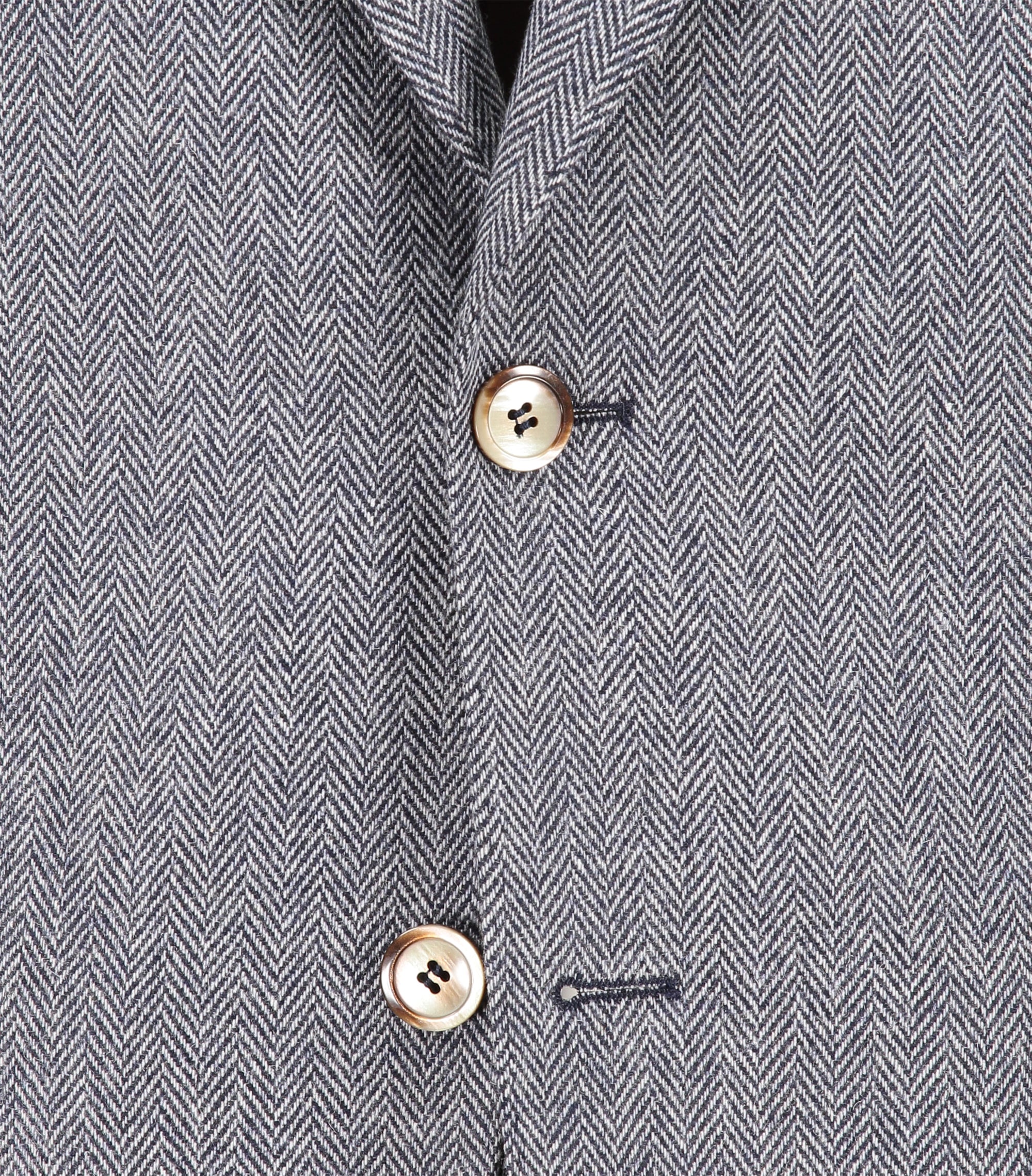 Eliot Blue Herringbone Jacket