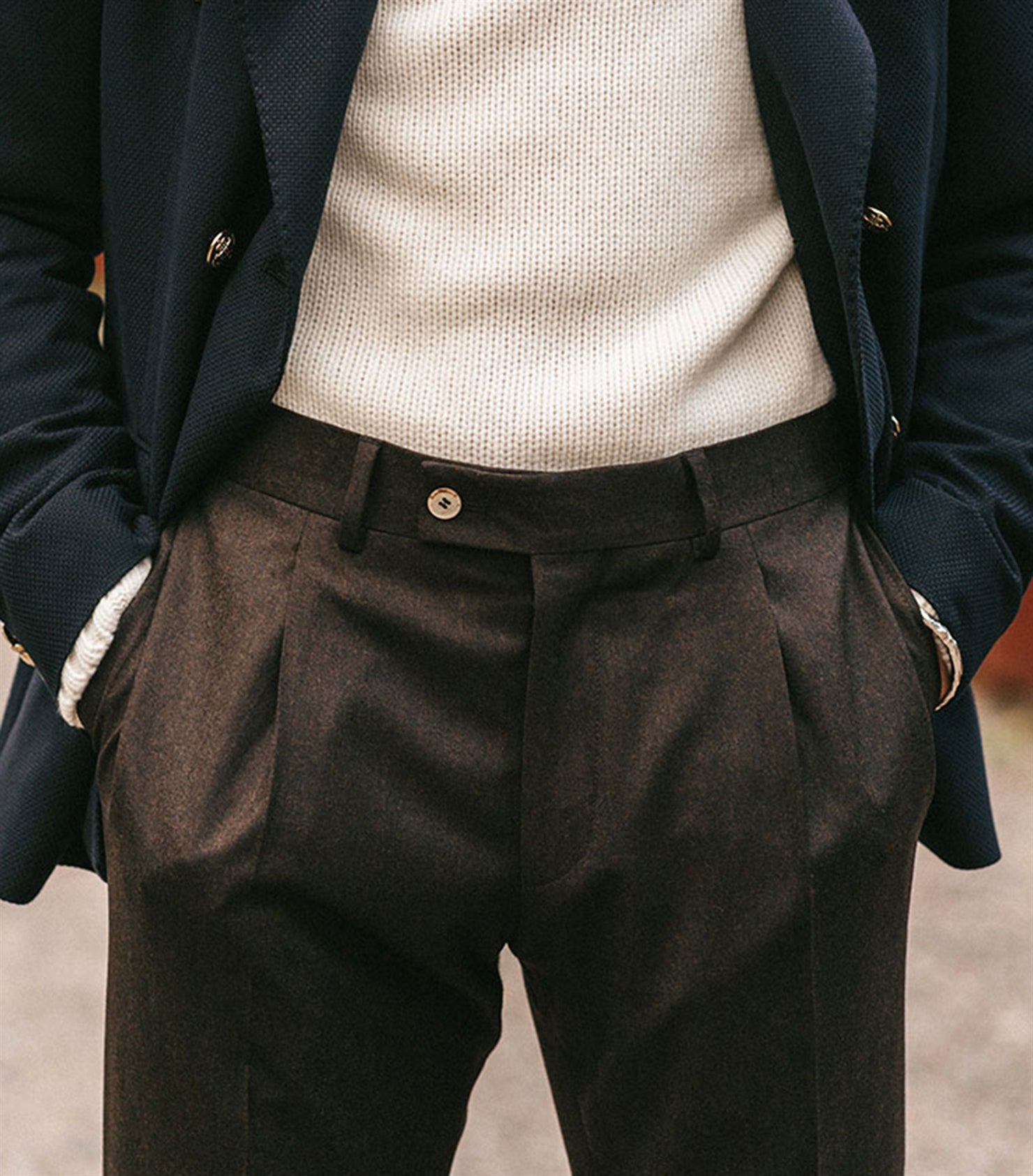 Alex Brown Flannel Trousers