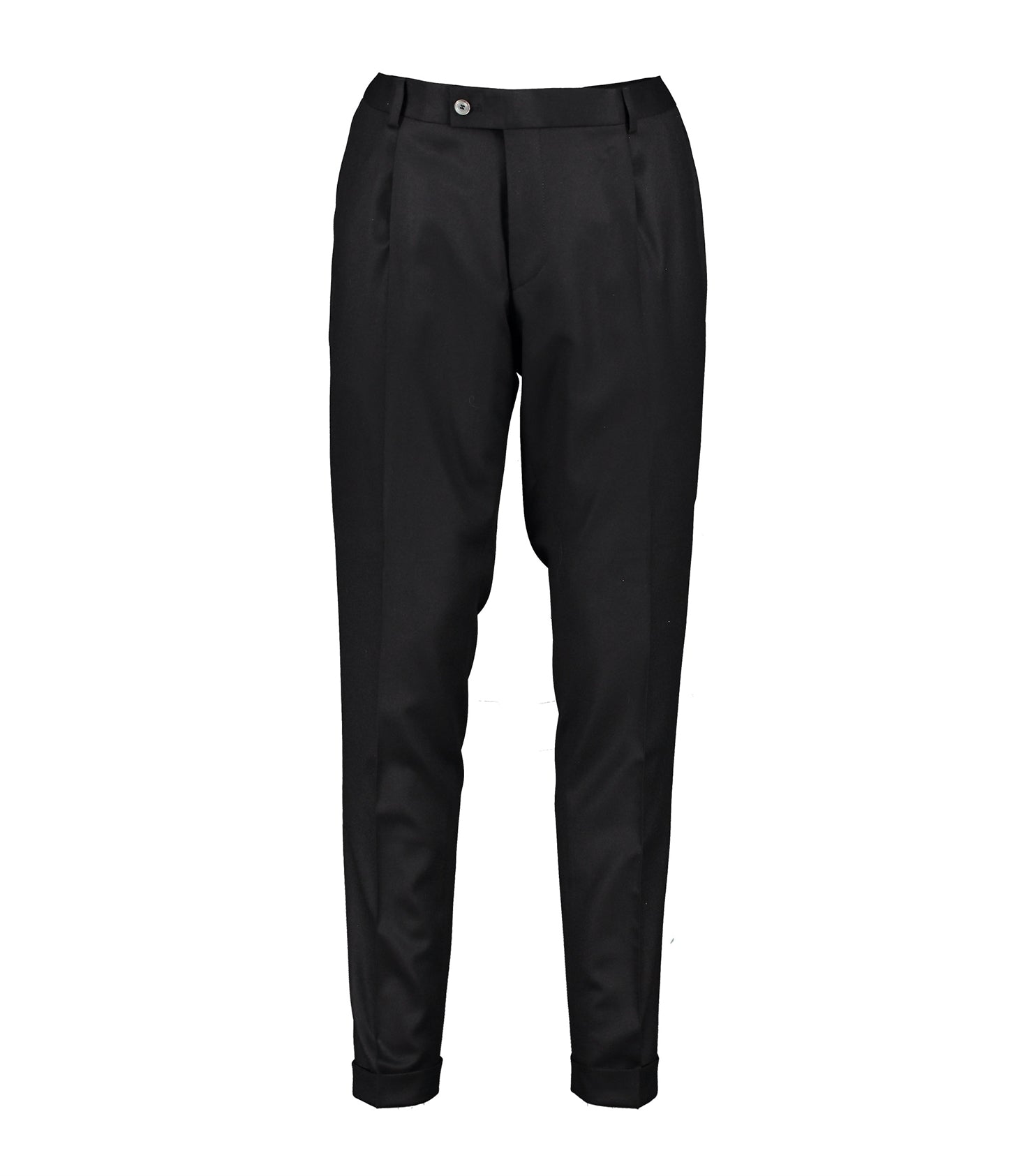 Alex Black Flannel Trousers