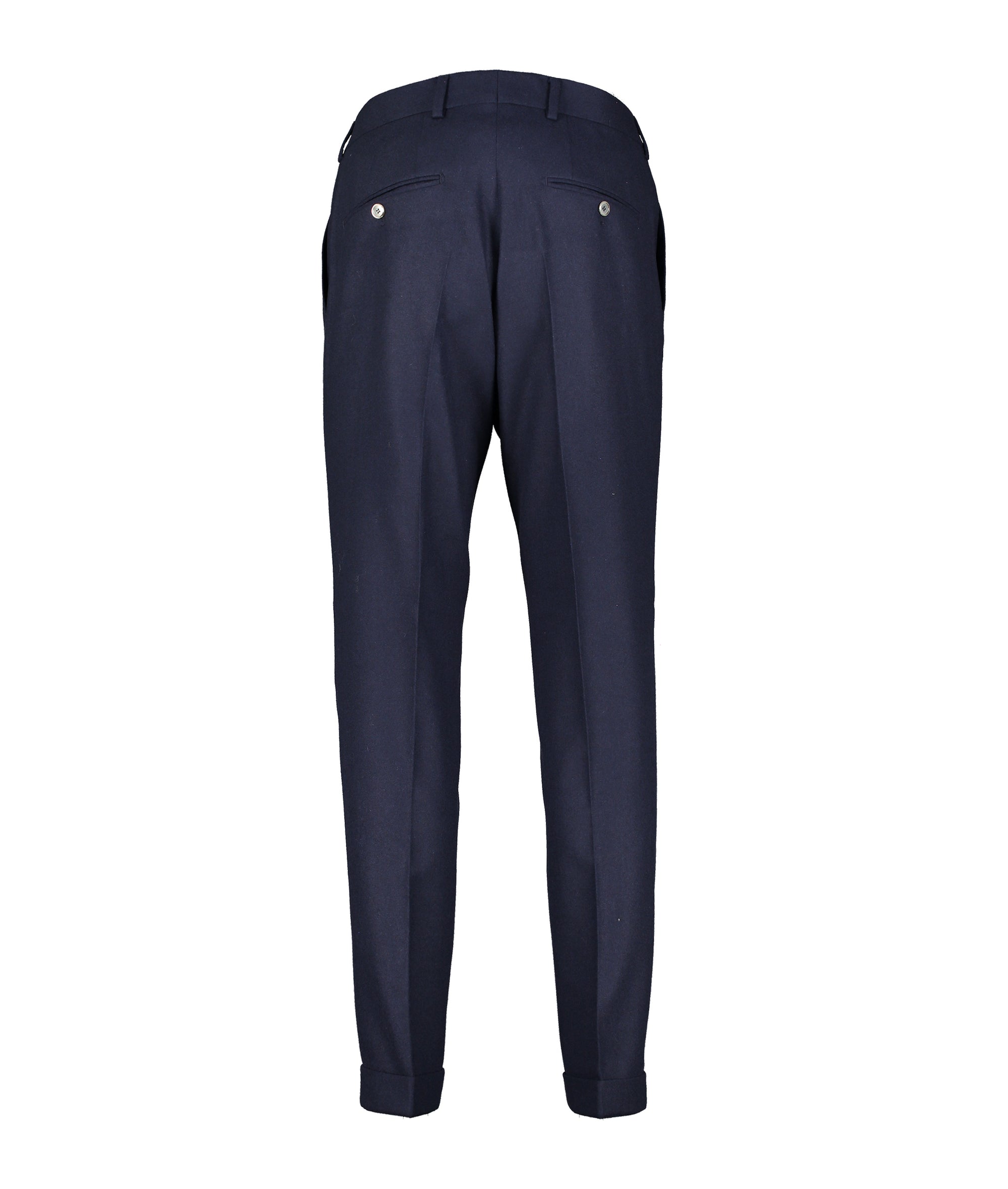 Alex Navy Flannel Trousers