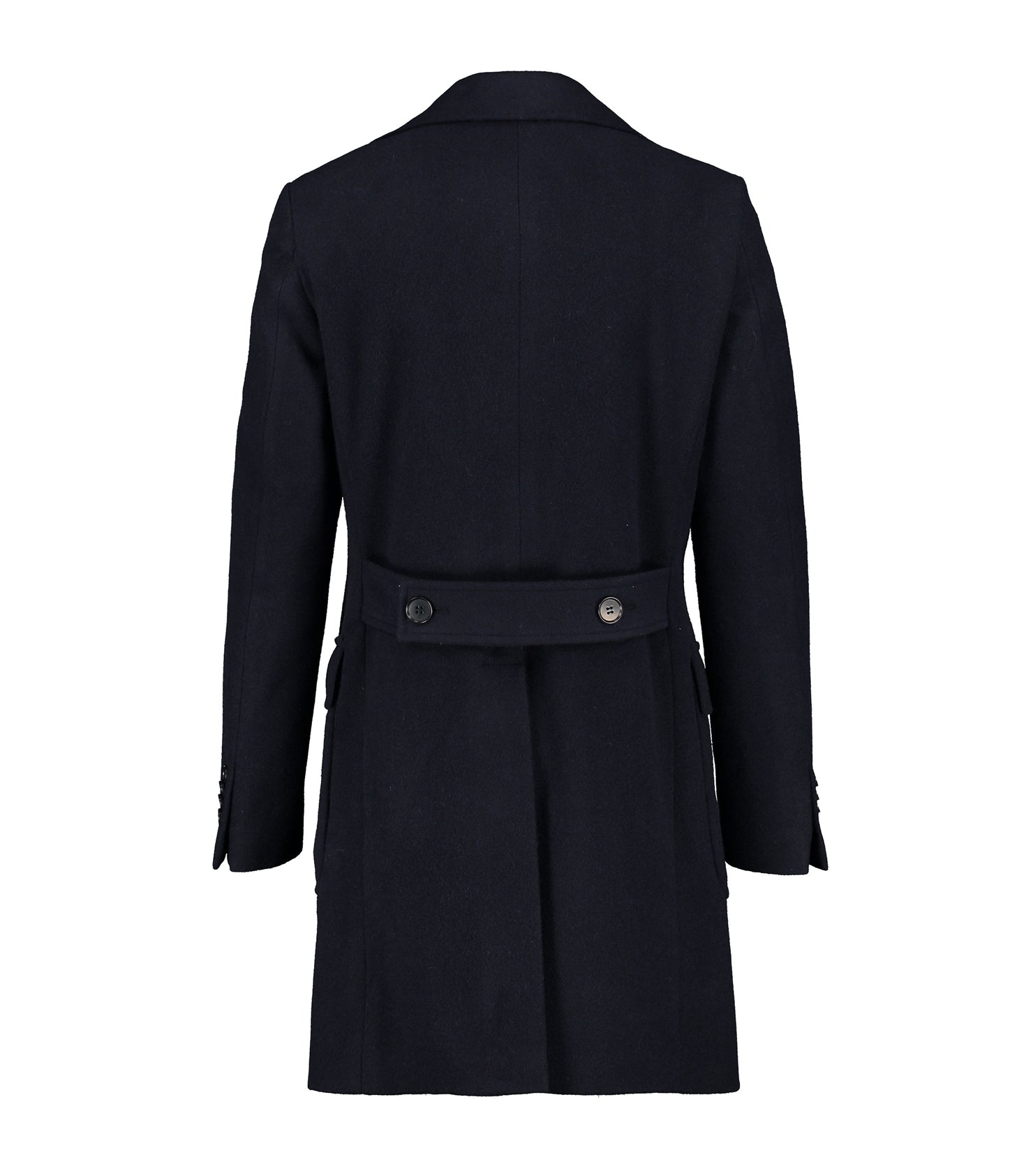 Corleone Navy Double-Breasted Polo Coat
