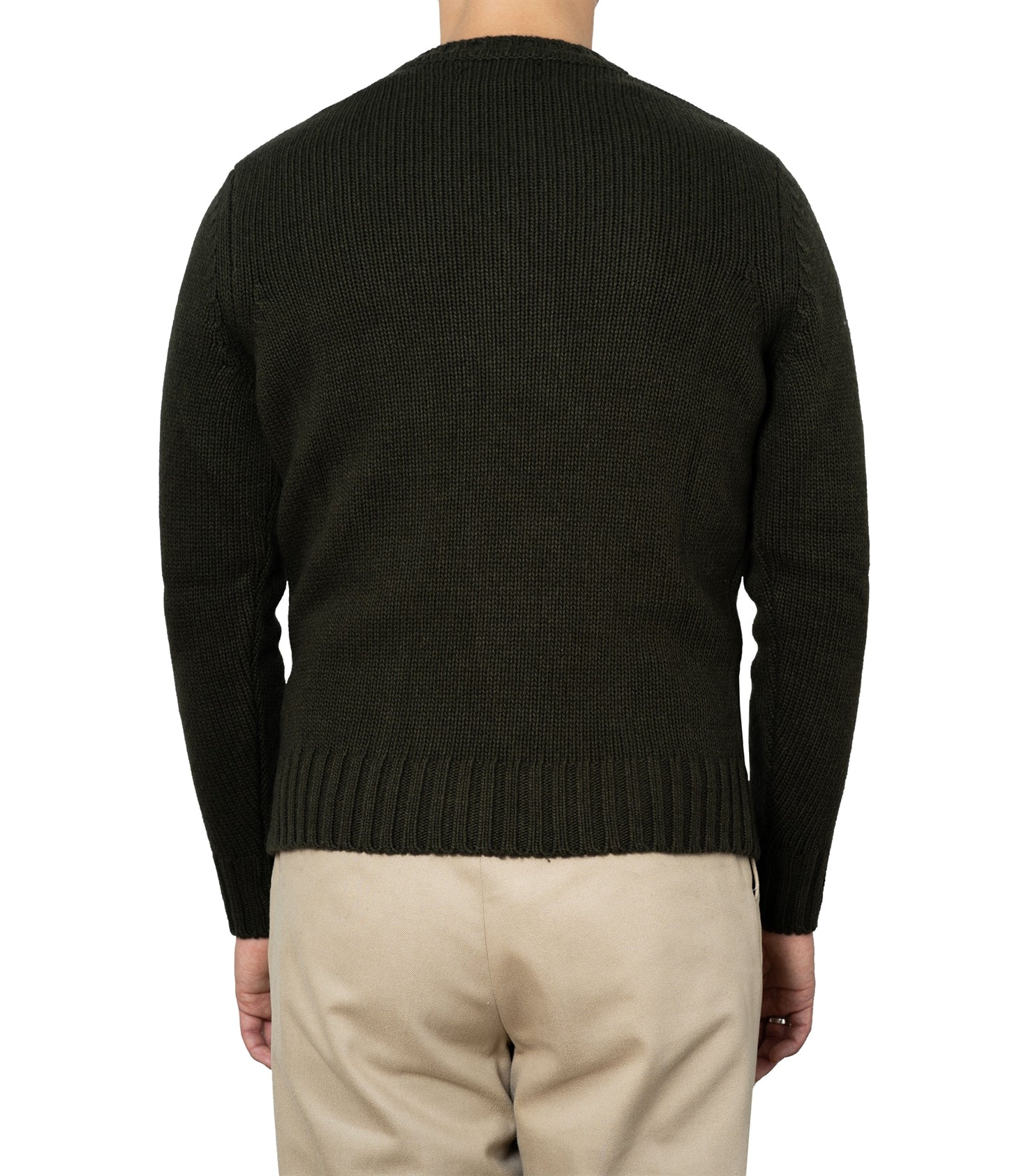 Harald Green Heavy Knit Crewneck