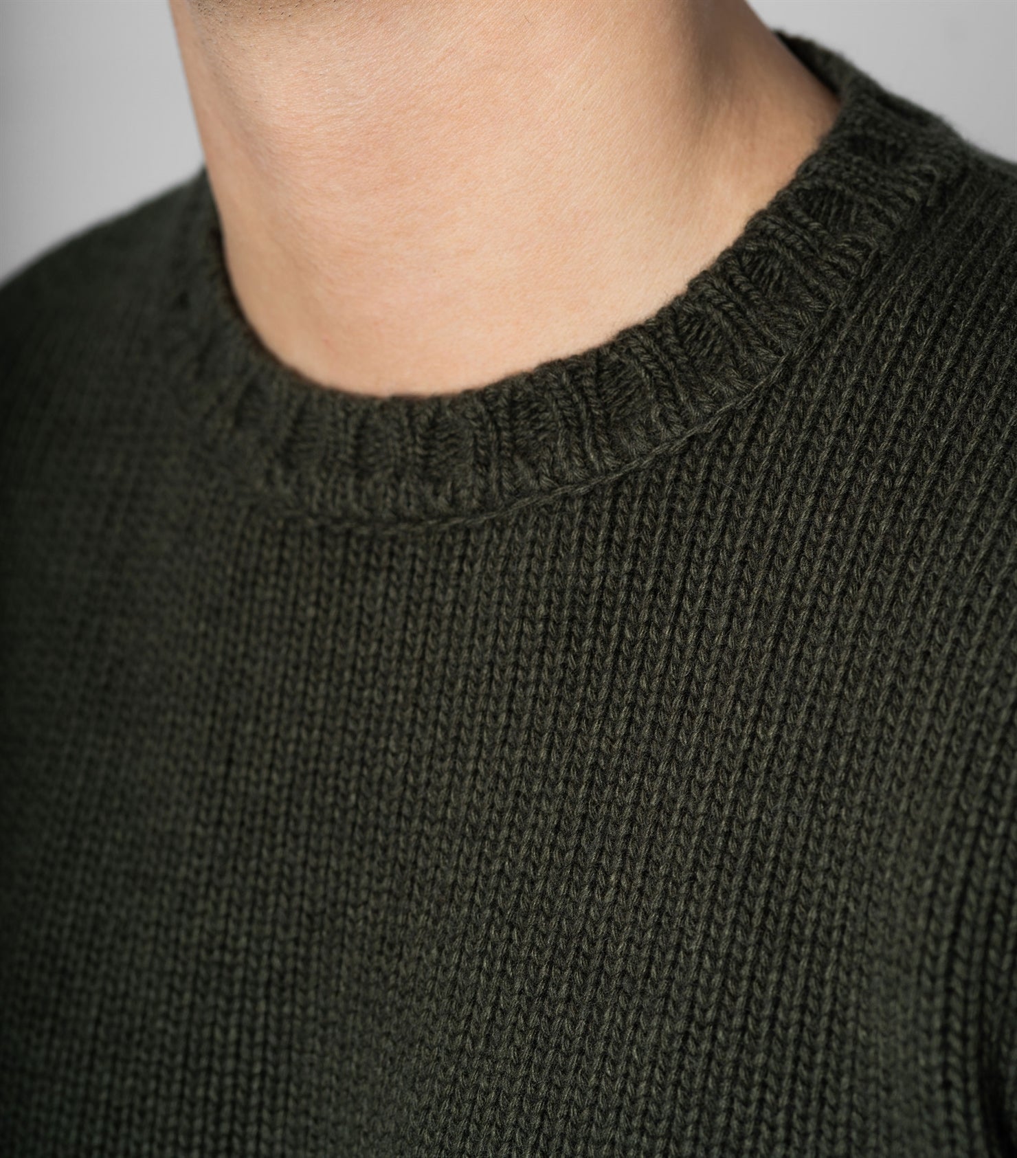 Harald Green Heavy Knit Crewneck
