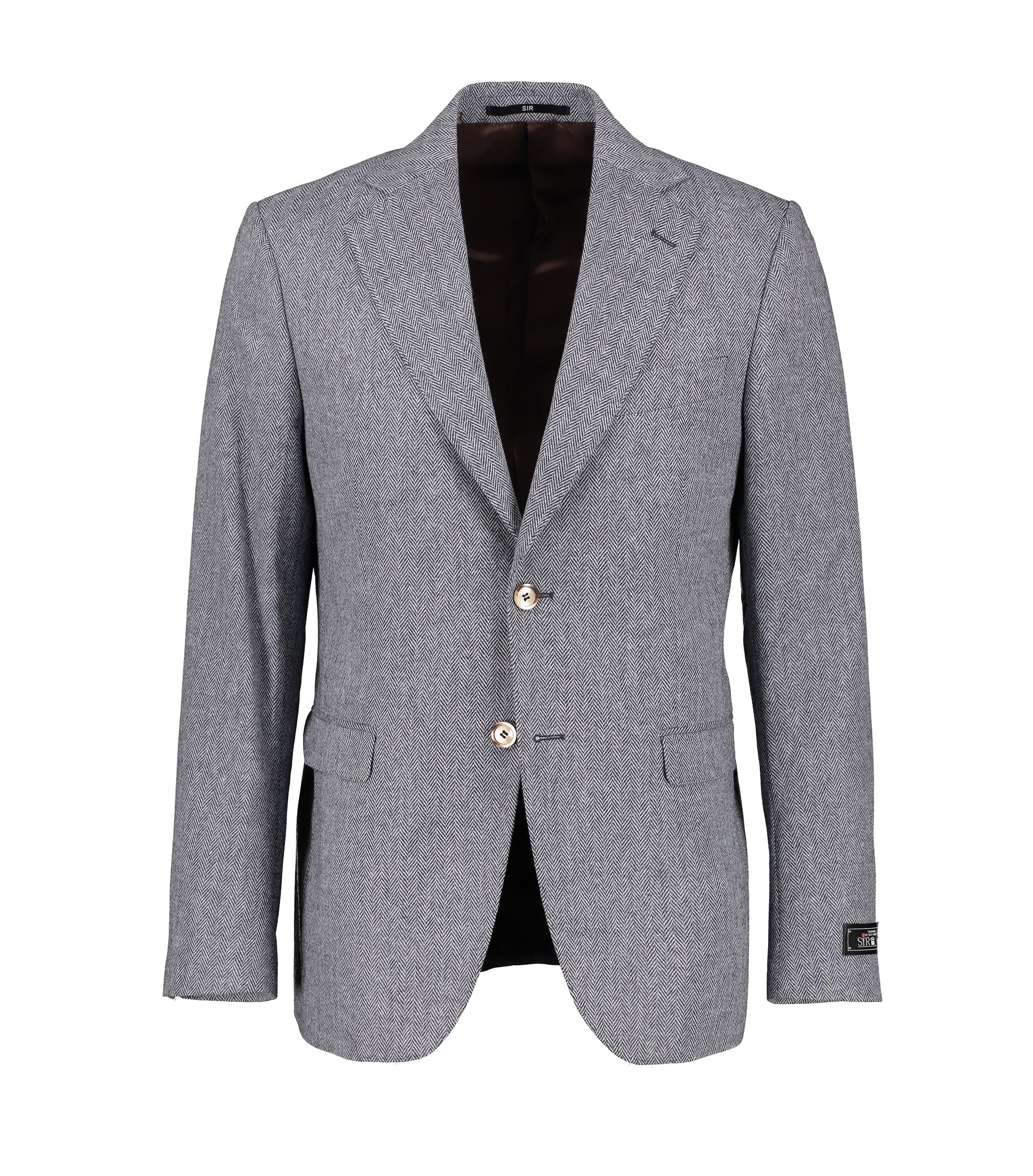 Eliot Blue Herringbone Jacket