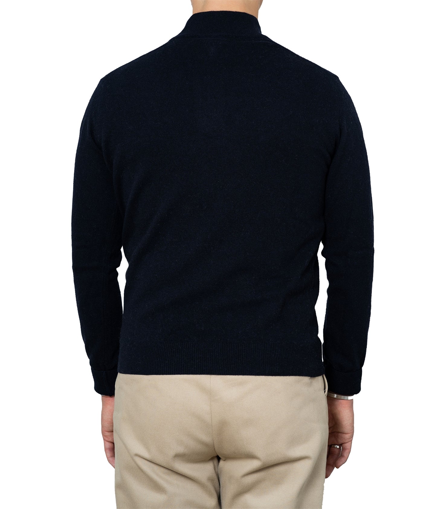 Gunvald Navy Cashwool Half Zip