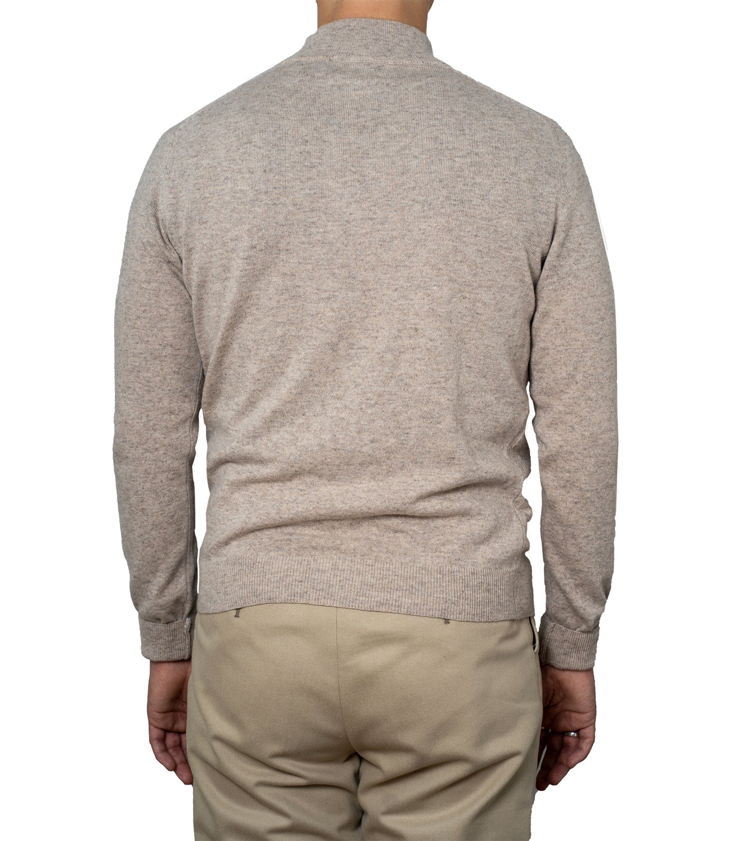 Gunvald Beige Cashwool Half Zip