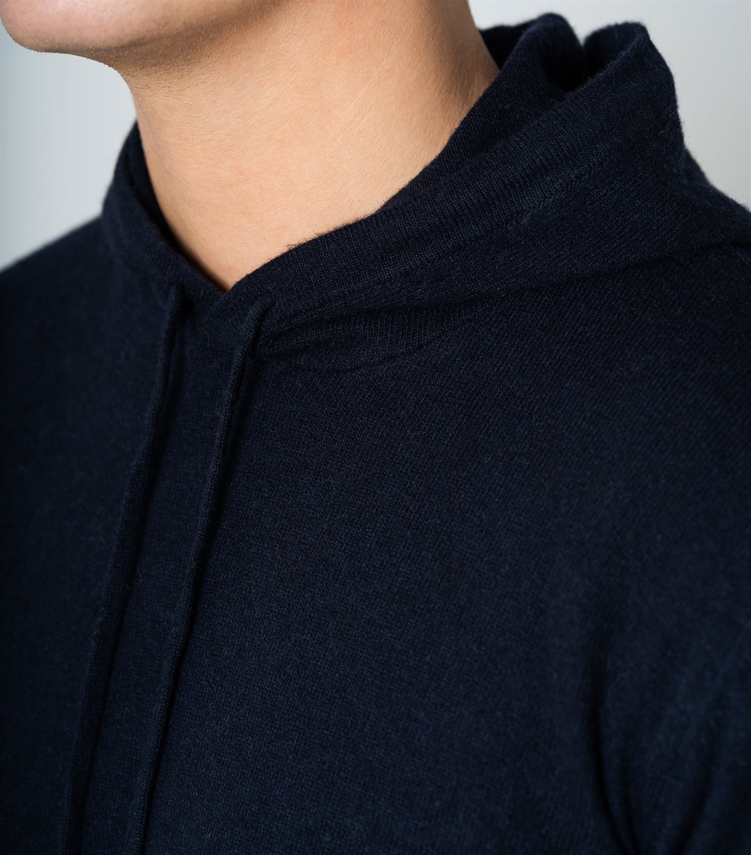Runo Navy Cashwool Hoodie