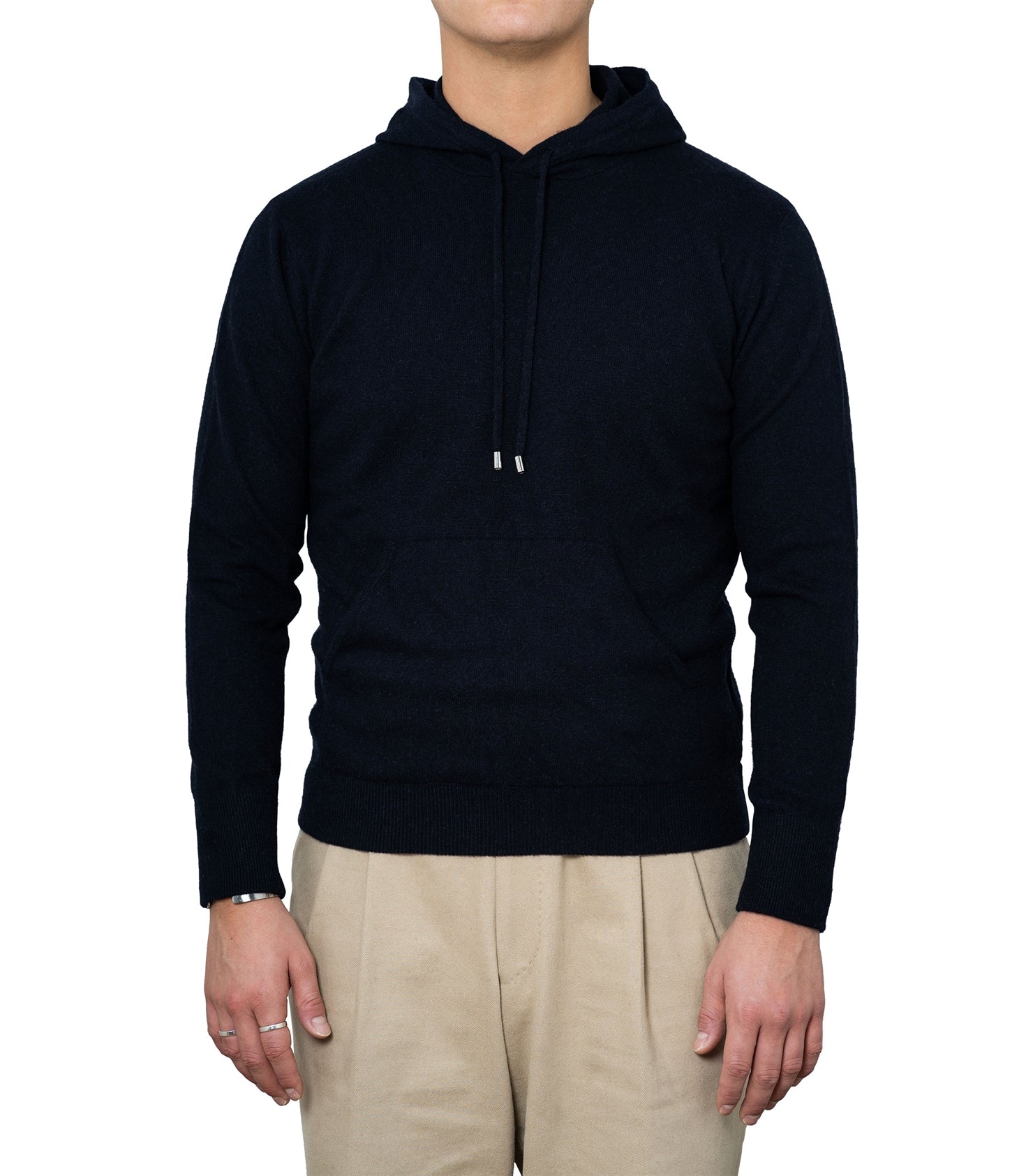 Runo Navy Cashwool Hoodie