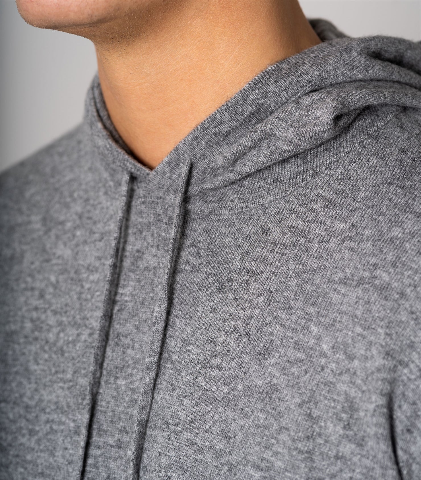Runo Light Grey Cashwool Hoodie