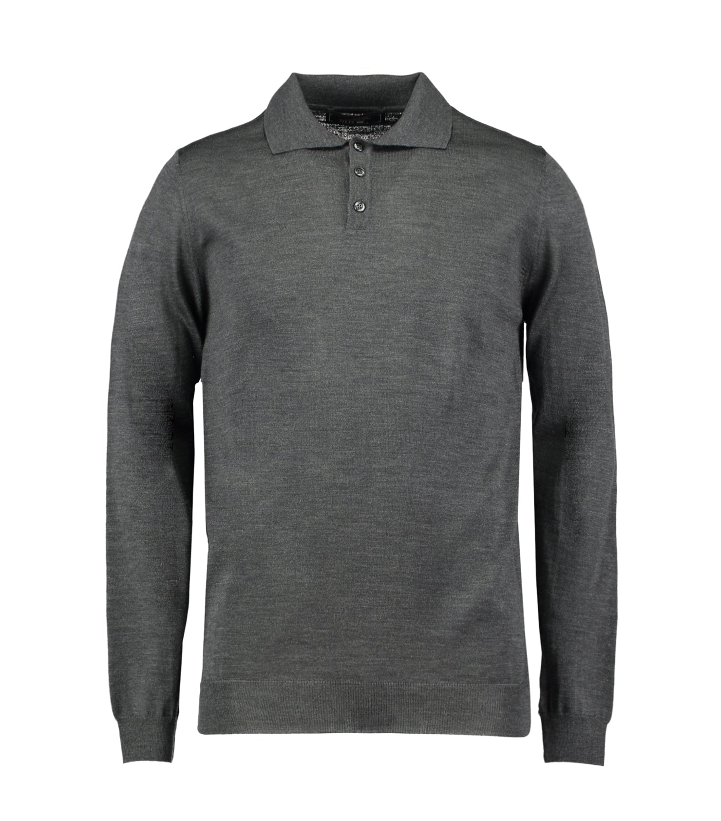 Astley Charcoal Merino Polo Shirt