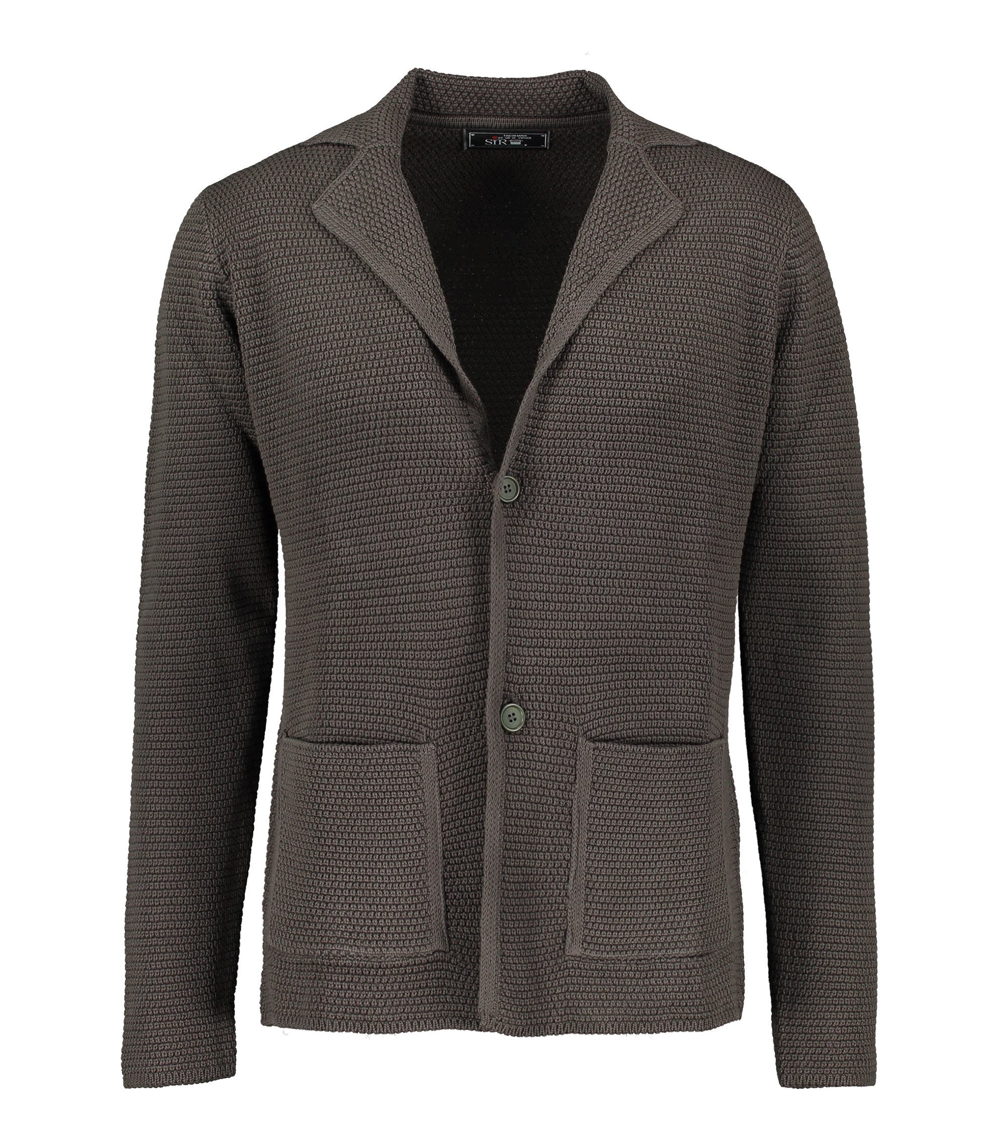 Matera Green Knitted Jersey Jacket