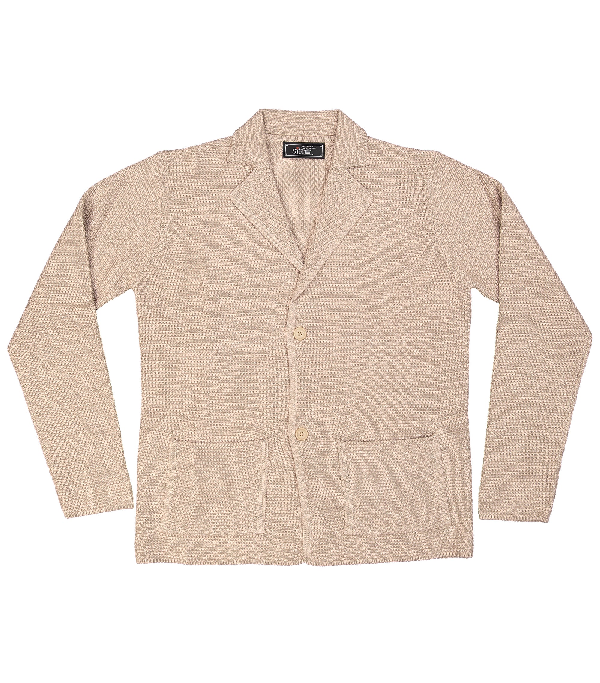 Matera Beige Knitted Jersey Jacket
