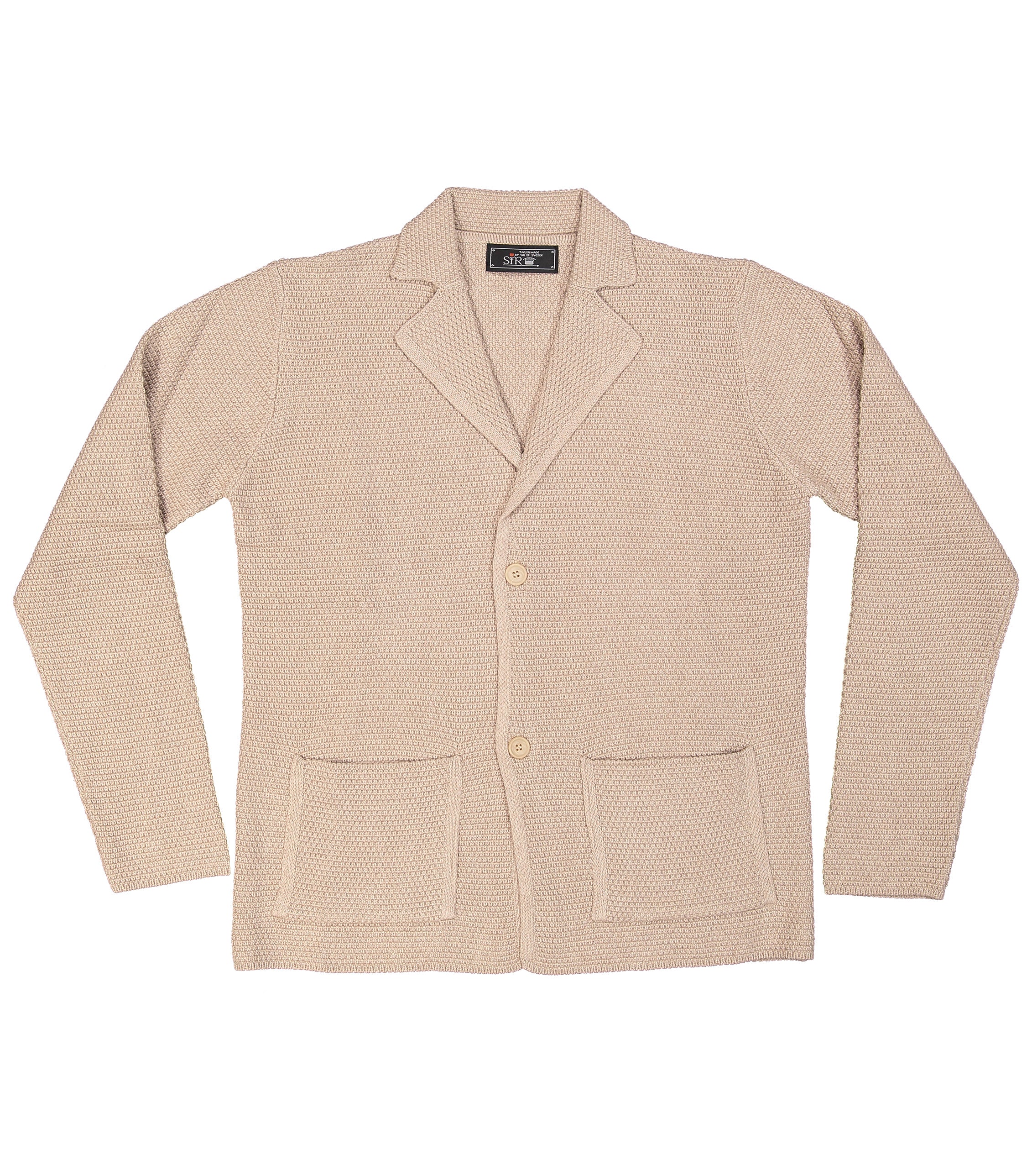 Matera Beige Knitted Jersey Jacket
