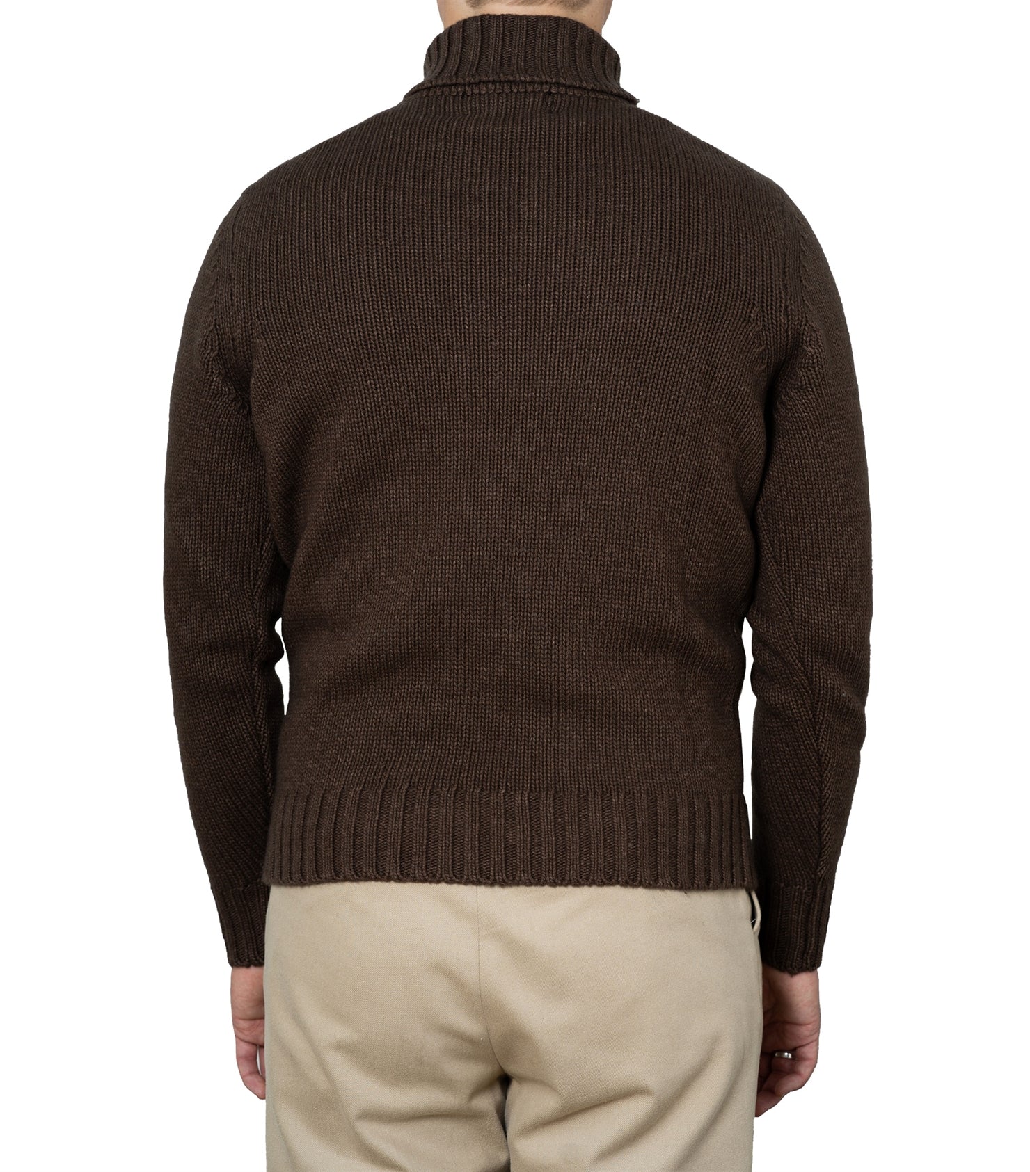Ragnar Brown Heavy Knit Rollneck
