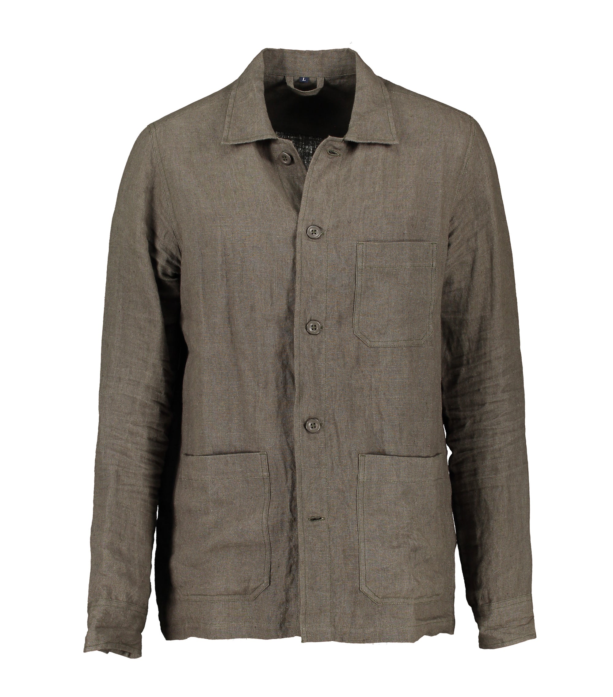 Solace Green Linen Overshirt