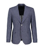 Harvey Navy Houndstooth Linen Jacket