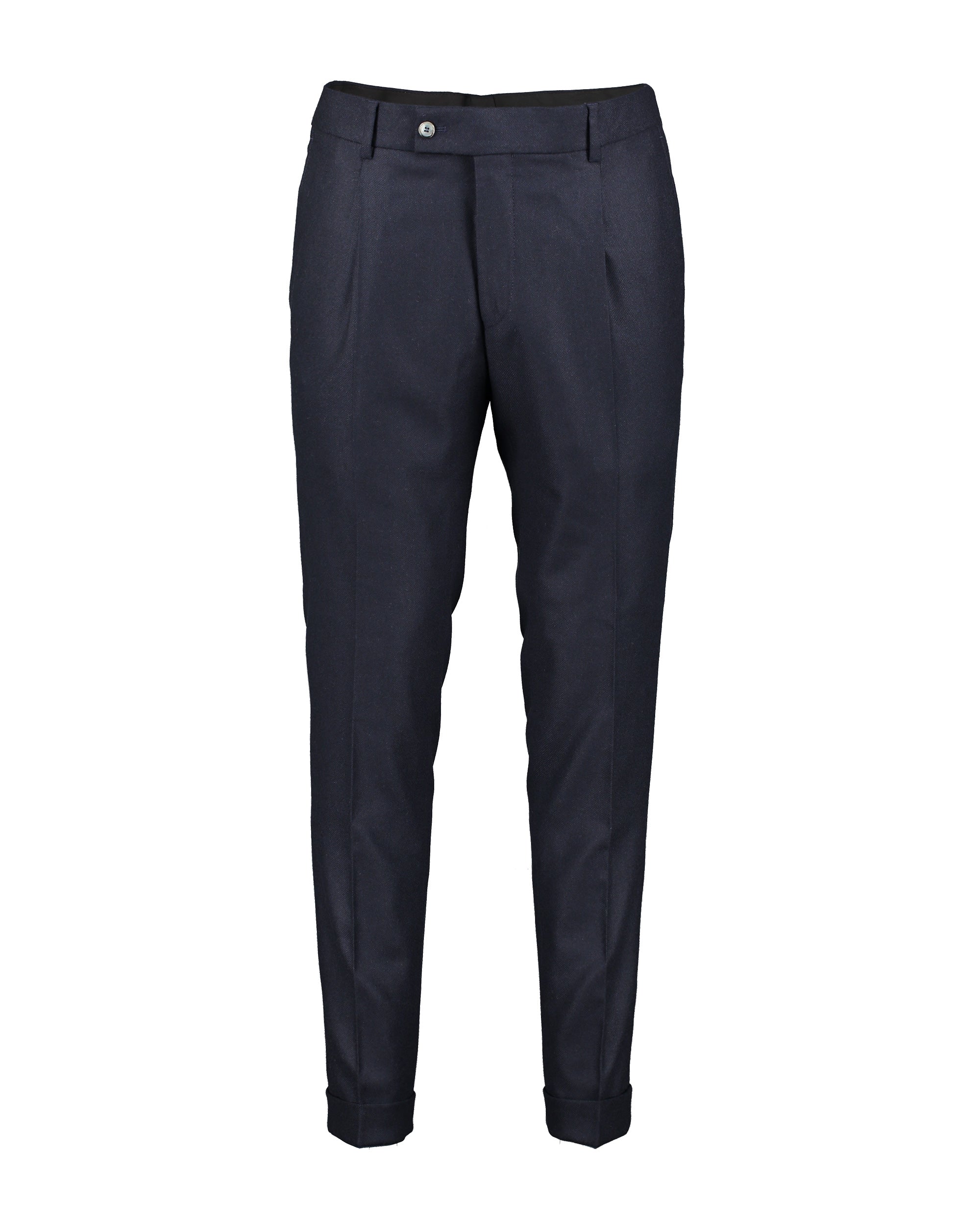 Alex Navy Flannel Trousers