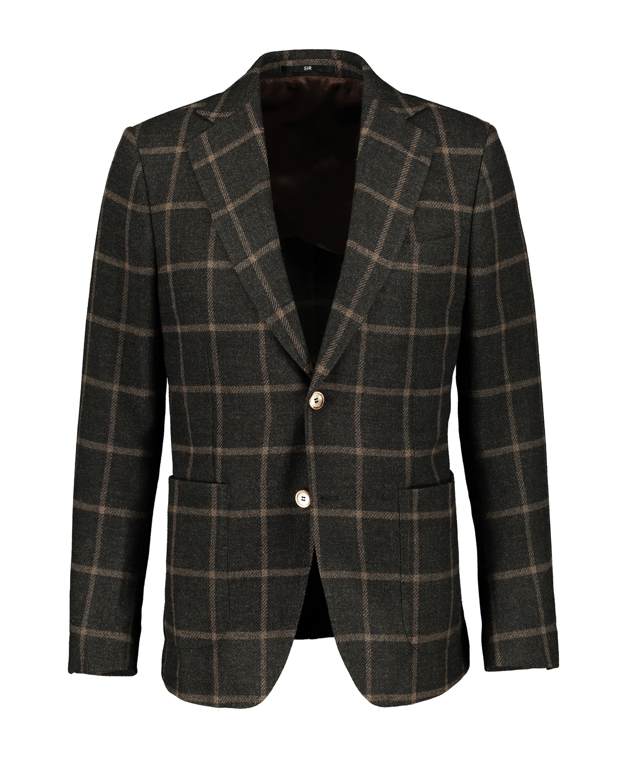 Ness Green Windowpane Jacket