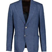 Ness Blue Linen Jacket